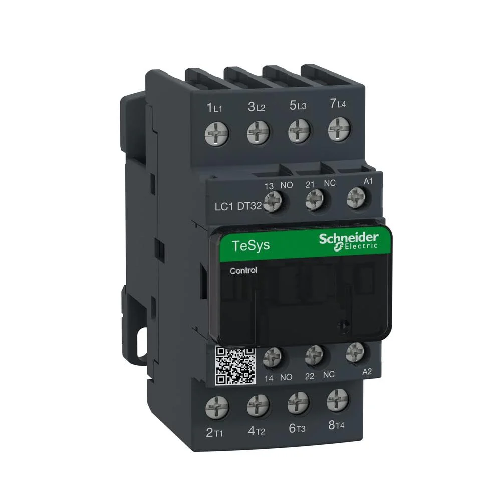 Schneider Electric LC1DT32P7 Contactor 32A 230V 50/60, Cont. 32A4Pl 230V50/60Hz LC1D 4p 230 V AC