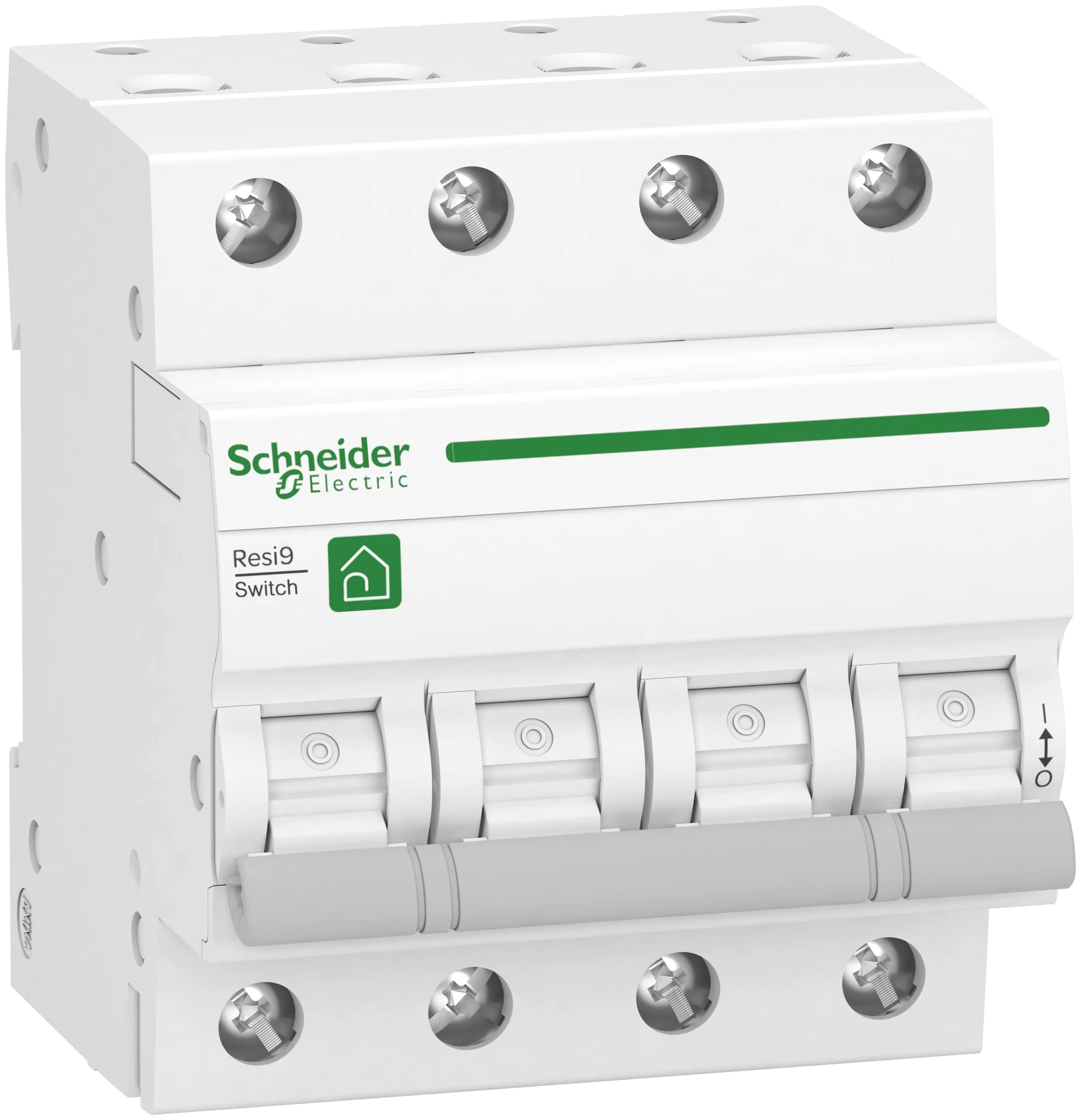 Schneider Electric Resi9 Switch Disconnect Switch 3-Pin + N, 63 A, 415 V AC, White, Item Number R9S64463 3 Polig + N