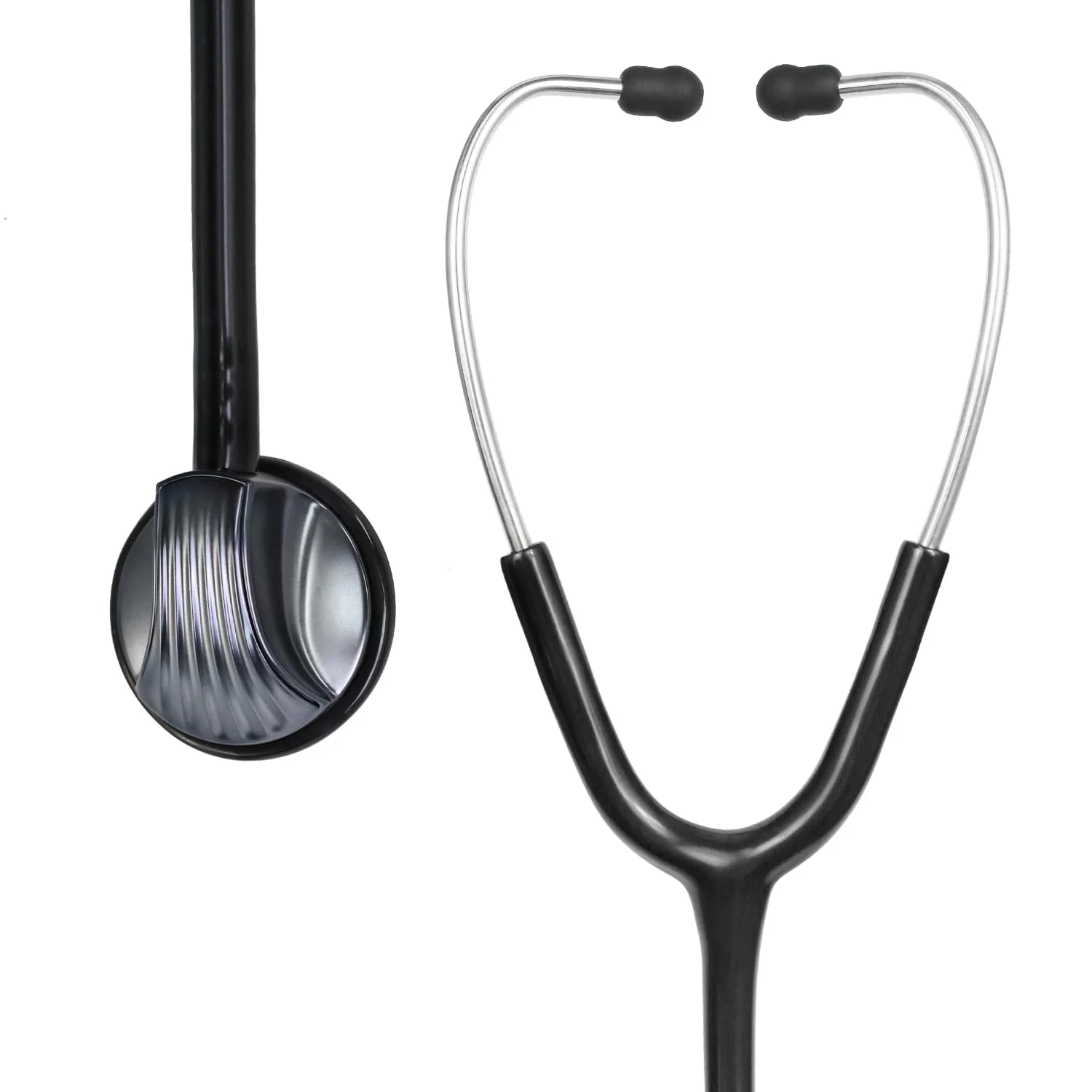 SCIAN Stethoscope Single Head Cardiology Stethoscopes for Nurses, Doctors and Nursing Students, Ideal for Blood Pressure Monitoring, Home Diagnostics, Medical Supply, Black
