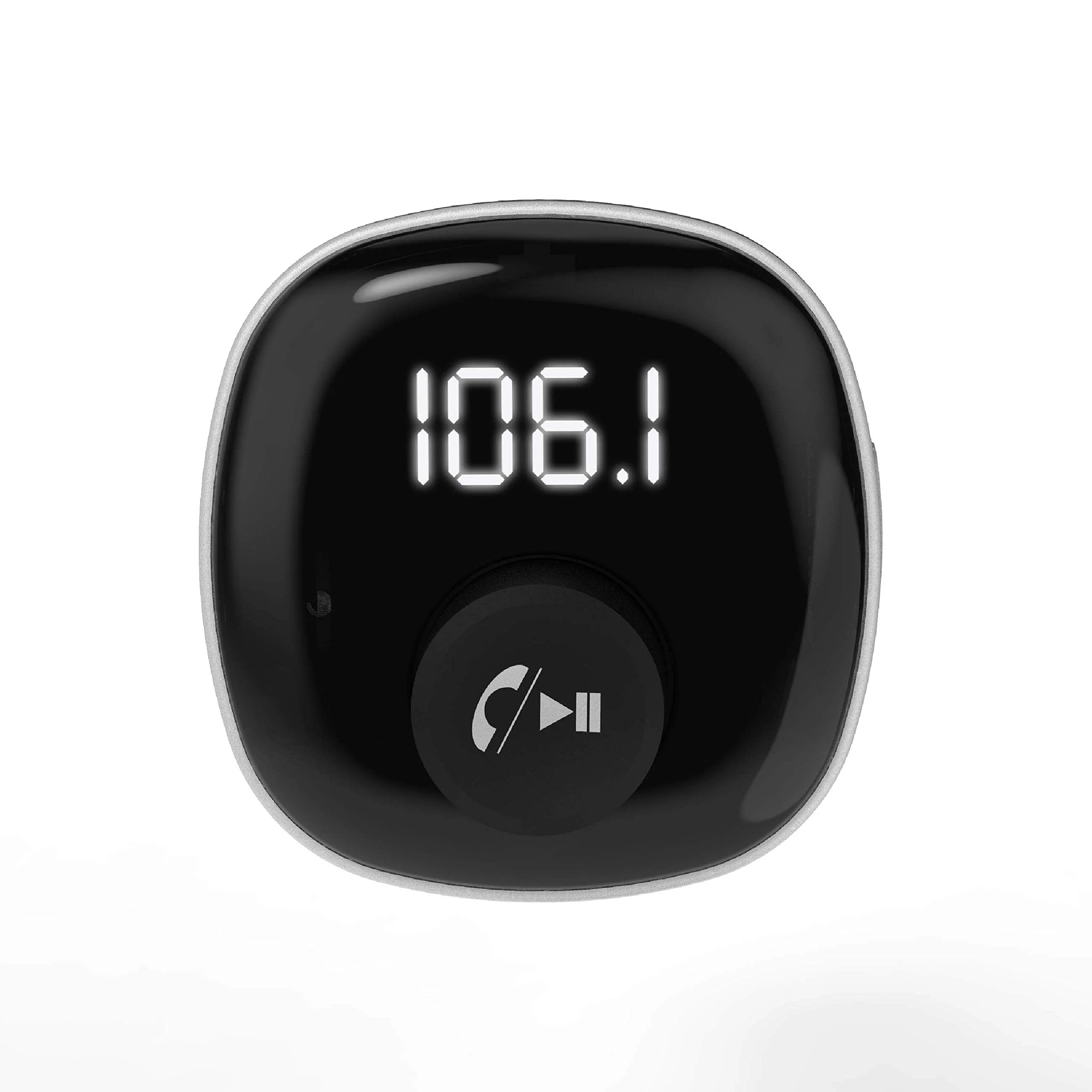 Scosche BTFM4-SP1 BTFREQ Universal Bluetooth Handsfree Car Kit with FM Transmitter and Dual USB Ports, Black - Image 2