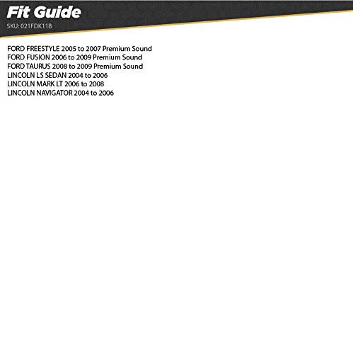 Scosche FDK11B Compatible with Select 2003-08 Ford Premium Sound or Audiophile; Power/Speaker and RCA to Sub Amp input Wire Harness / Connectors Standard Packaging - Image 3