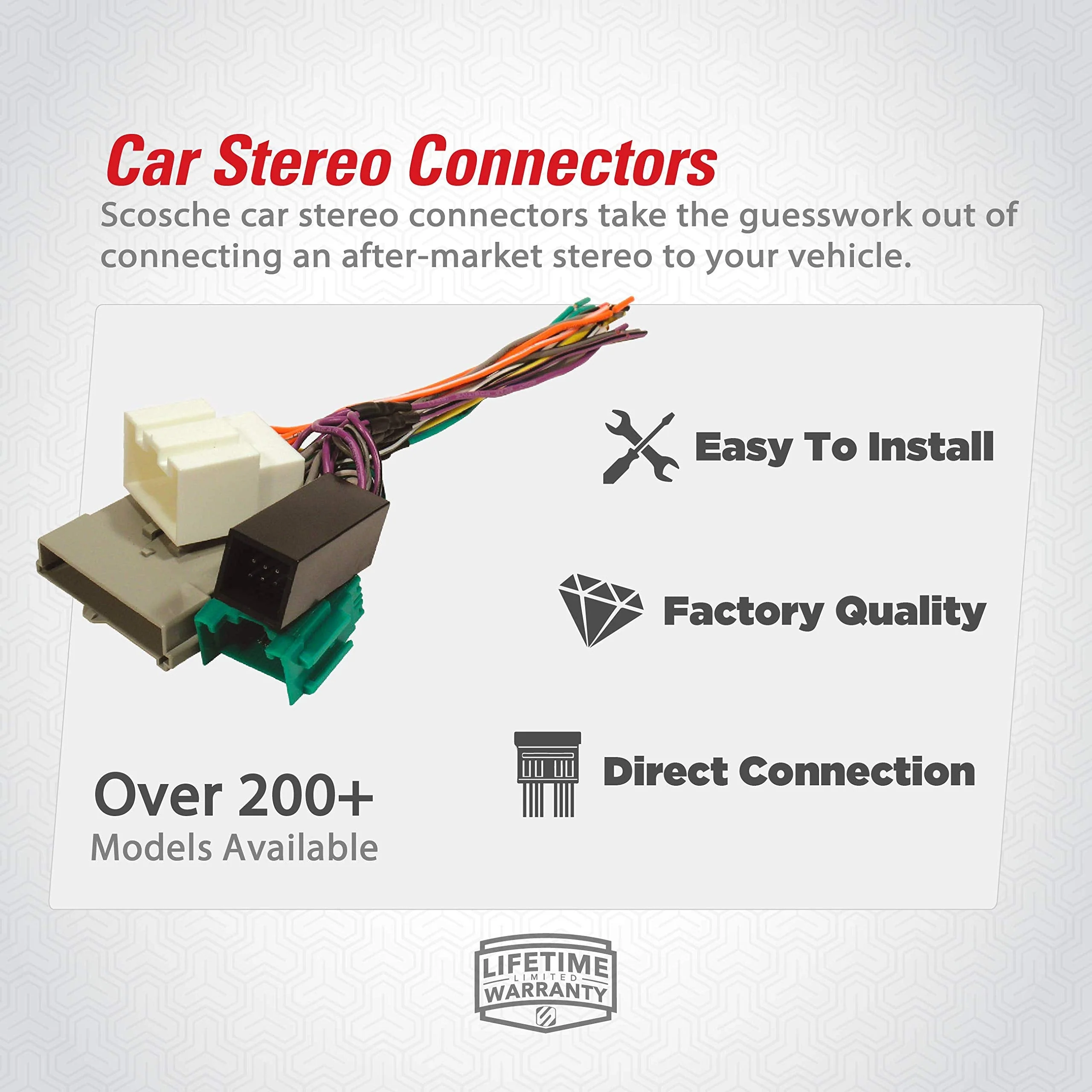 SCOSCHE GM02B Car Speaker Wire Harness Aftermarket Stereo Connector Kit for Select 1988-2005 GM Vehicles 1986-05 GM Mini Wire Harness - Image 2