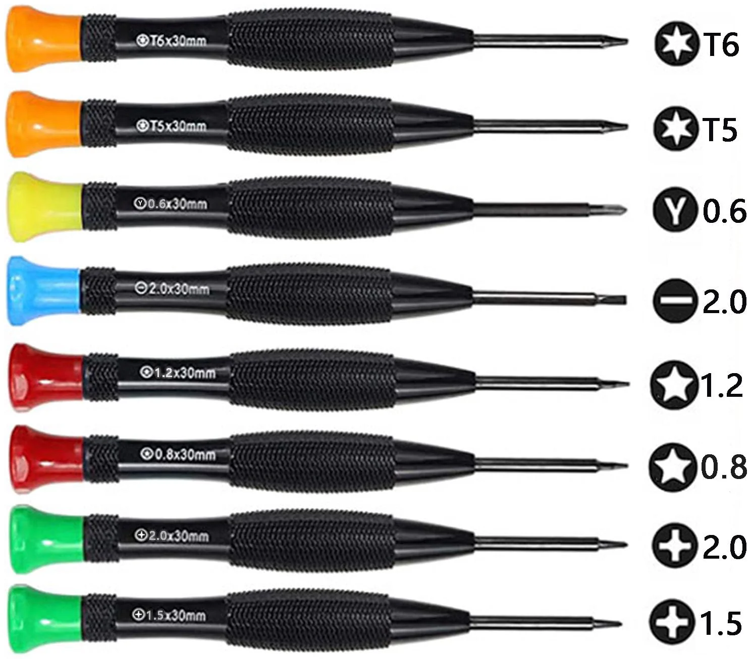 Screwdriver Set 20 Pieces Phone Repair Tool Small Magnetic Kit with Phillips Pentalobe Torx Opening Pry for iPhone iPad Samsung Phones - Image 2
