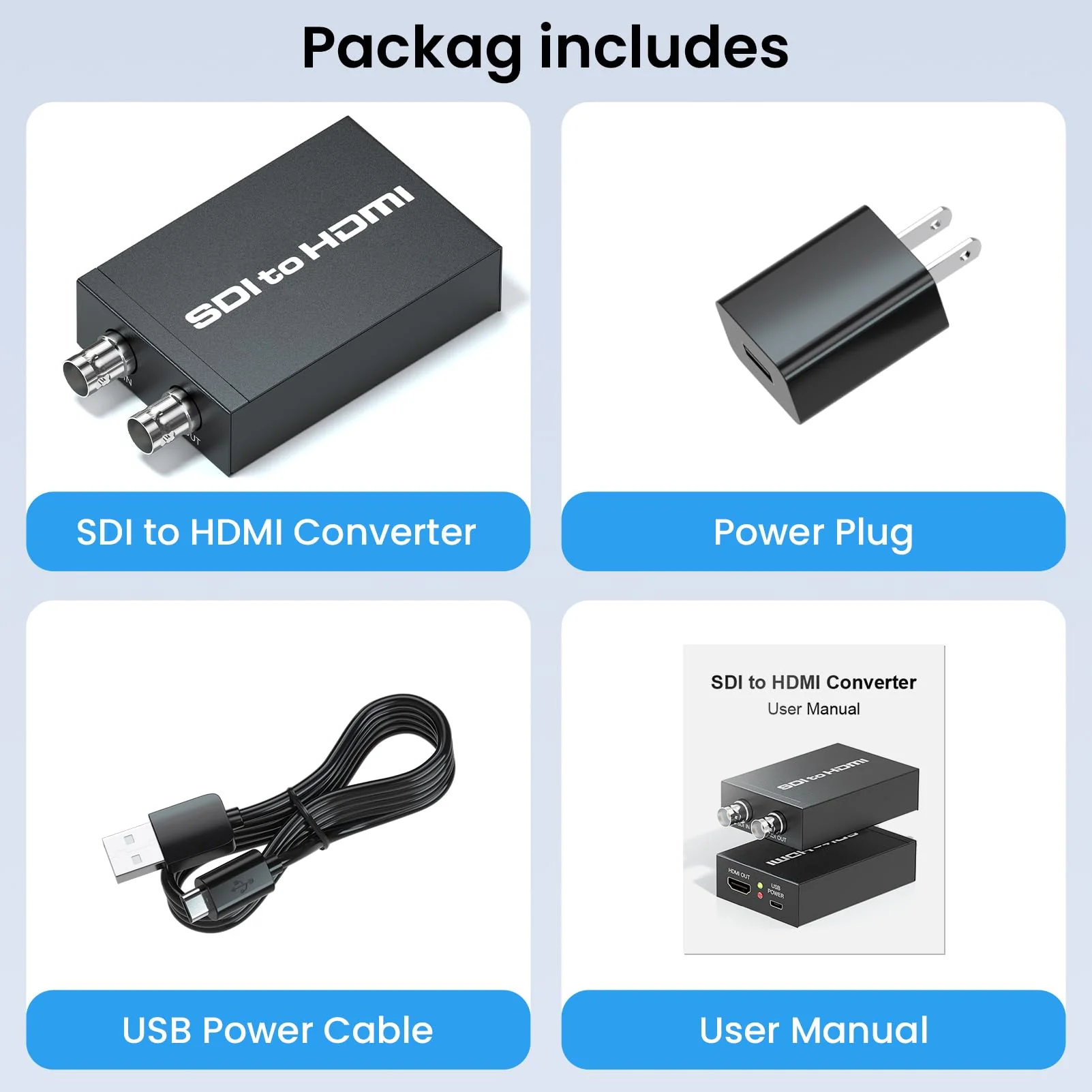 SDI to HDMI adapter, BNC to HDMI converter applicable to 3G-SDI, HD-SDI, SD-SDI signals, widely used in broadcast television, outdoor large-screen display system - Image 7