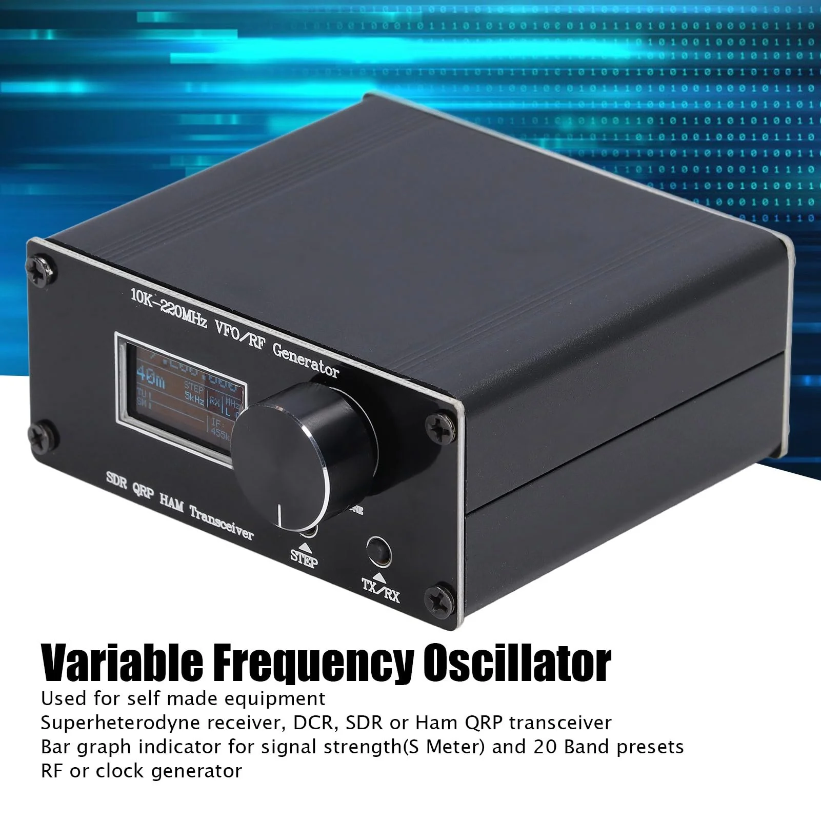 SDR QRP HF, VFO RF Generator 10K 220MHz S DR Transceiver HAM Oscillator with Variable Frequency Oscillator 10K - Image 7