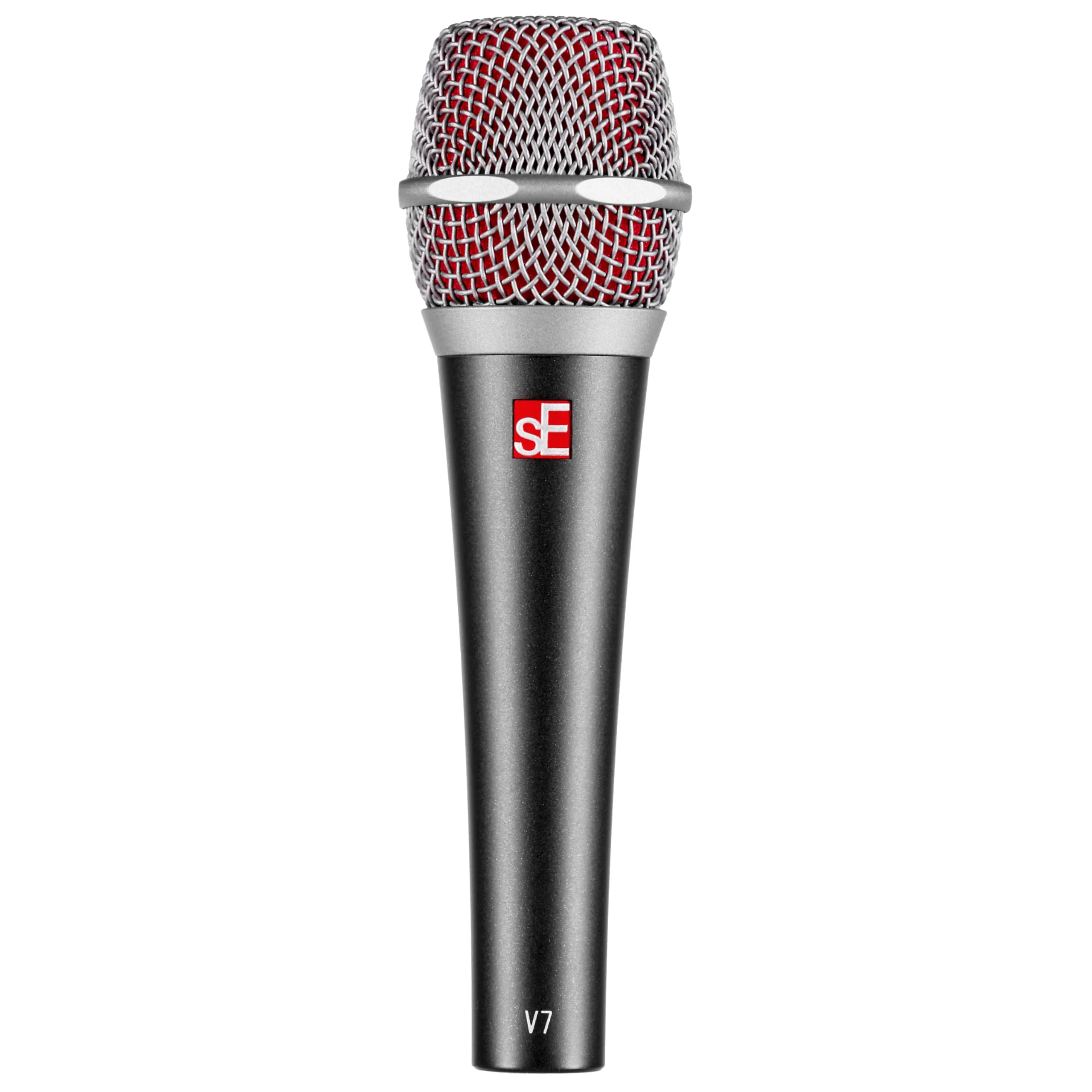 SE ELECTRONICS V7 Dynamic Microphone for Singing, Speech & Studio Recording - XLR Handheld Professional Microphone with Supercardioid Aluminum Voice Coil for Huge Gain Before Feedback - Grey V7 - Gray