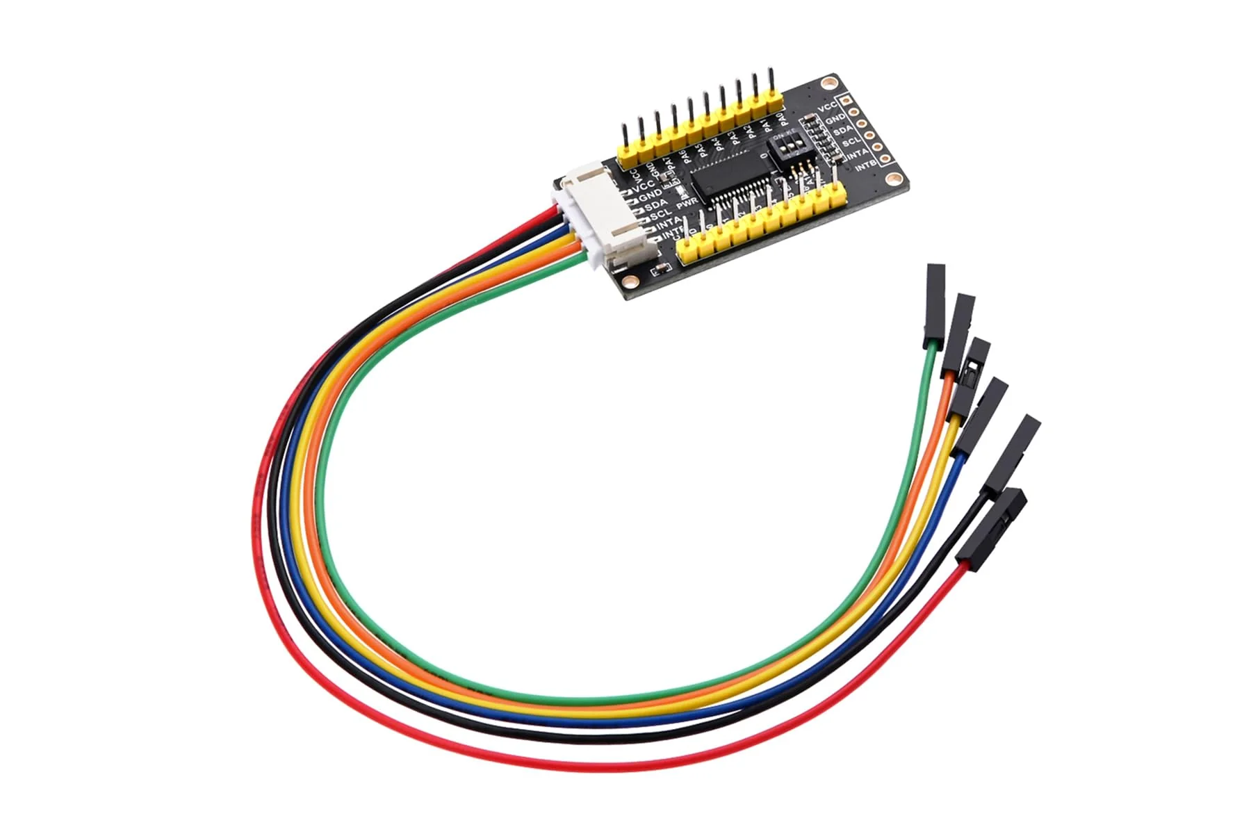 SEENGREAT MCP23017 IO Expander Module I2C Interface Expands 16 I/O Pins for Ardui/Stm32/Raspberry Pi Zero W Zero WH 2B 3B 3B+ 4B, 3.3V and 5V Levels, 3-Digit DIP Switch