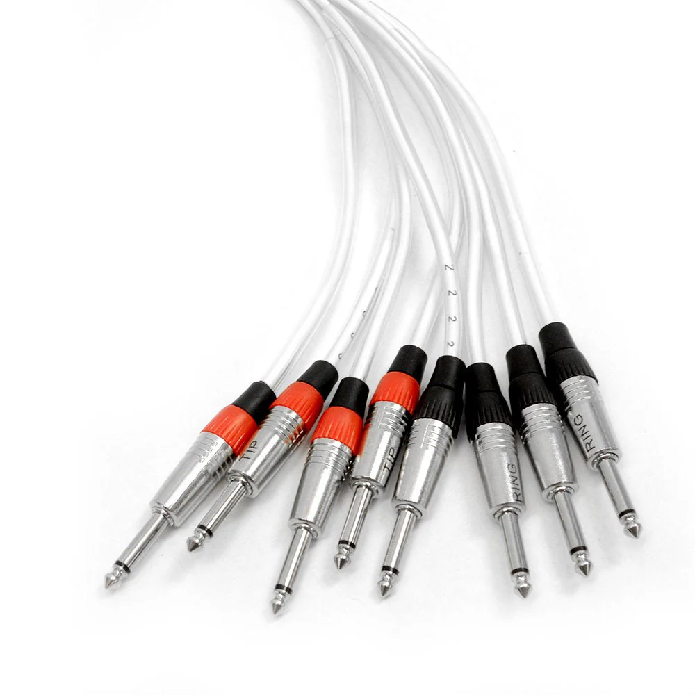 Seismic Audio - SAST-4-8-7 - 4 Channel 1/4" TRS Insert Snake Cable to 8 1/4" TS - 7 Feet 7 Foot - 4 TRS x 8 TS - Image 3