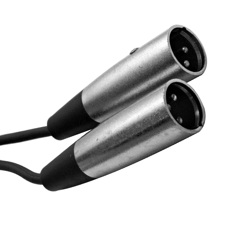 Seismic Audio Speakers Splitter Patch Cable, 1 XLR Female to 2 XLR Male, 1 Foot, Pack of 4 - Image 4