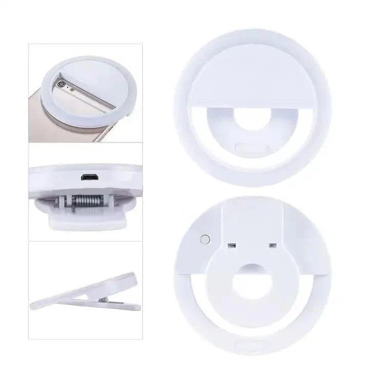 Selfie Ring Light for iPhone | Rechargeable Battery | Portable LED Light for iPhone/Android Phone Photography Camera Video | 3 Adjustable Light Levels | Beauty Selfie Influencer - Image 5