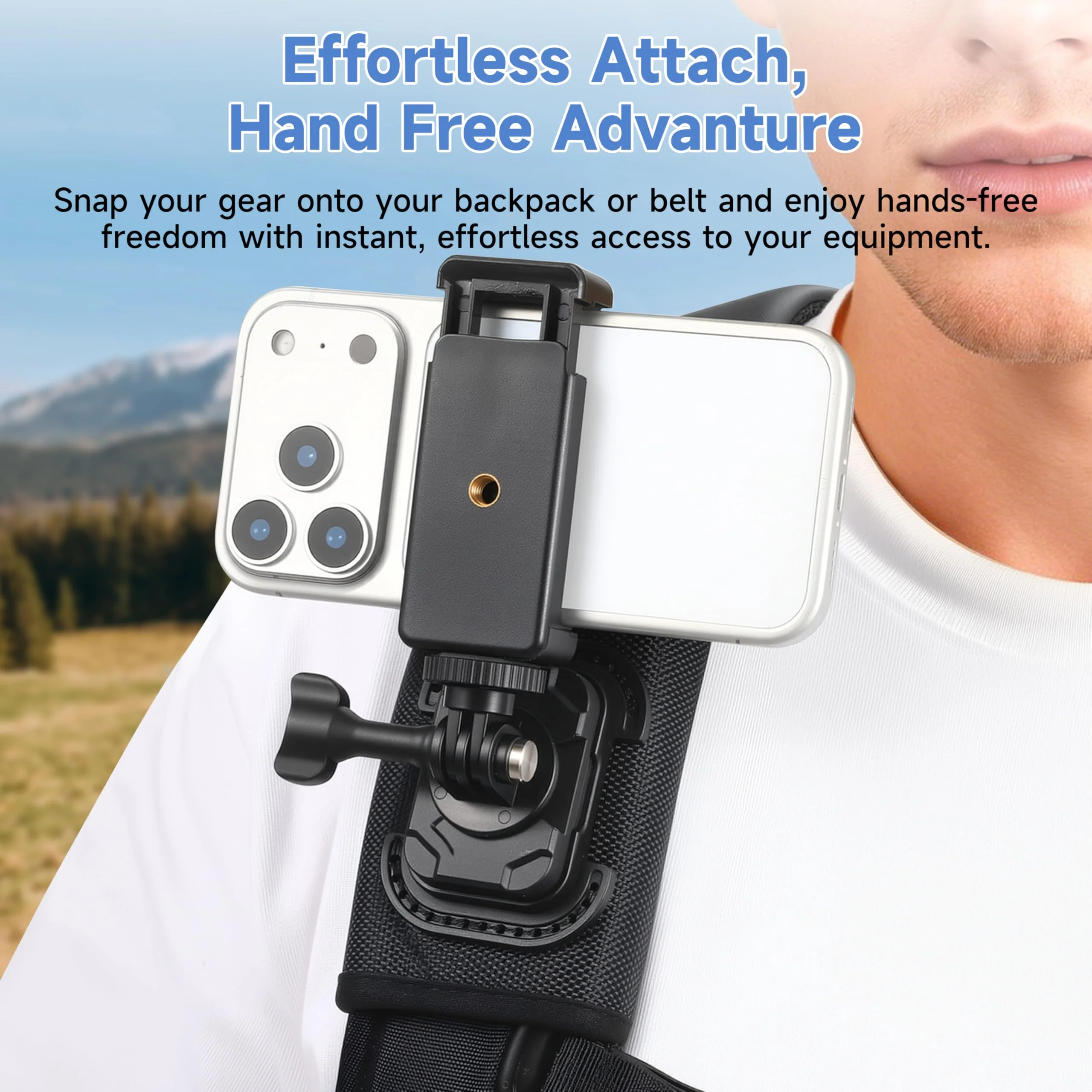 Selfie Stick Holster Backpack Clip Mount for insta360 X5 X4 Air for gopro Hero 13 12 MAX 2 Strap for DJI Osmo 360 Action 6 5 Pocket 3 Accessories - Image 4