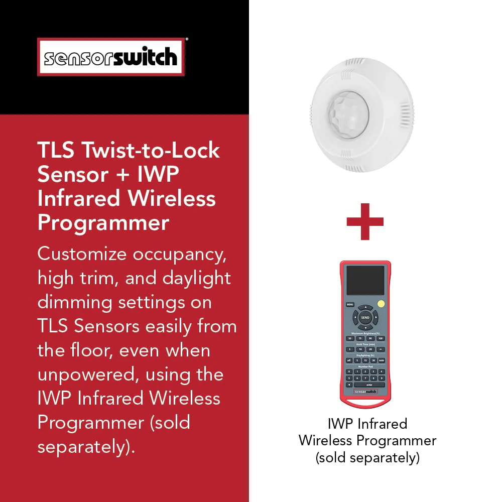 Sensor Switch Twist-to-Lock Motion Sensor, Easy to Install Daylight and Motion Detector for Lithonia Lighting Compact Pro Family Luminaires, Photocell and PIR Detection IP66 Rated, White (TLS WH) Sensor (White) - Image 4