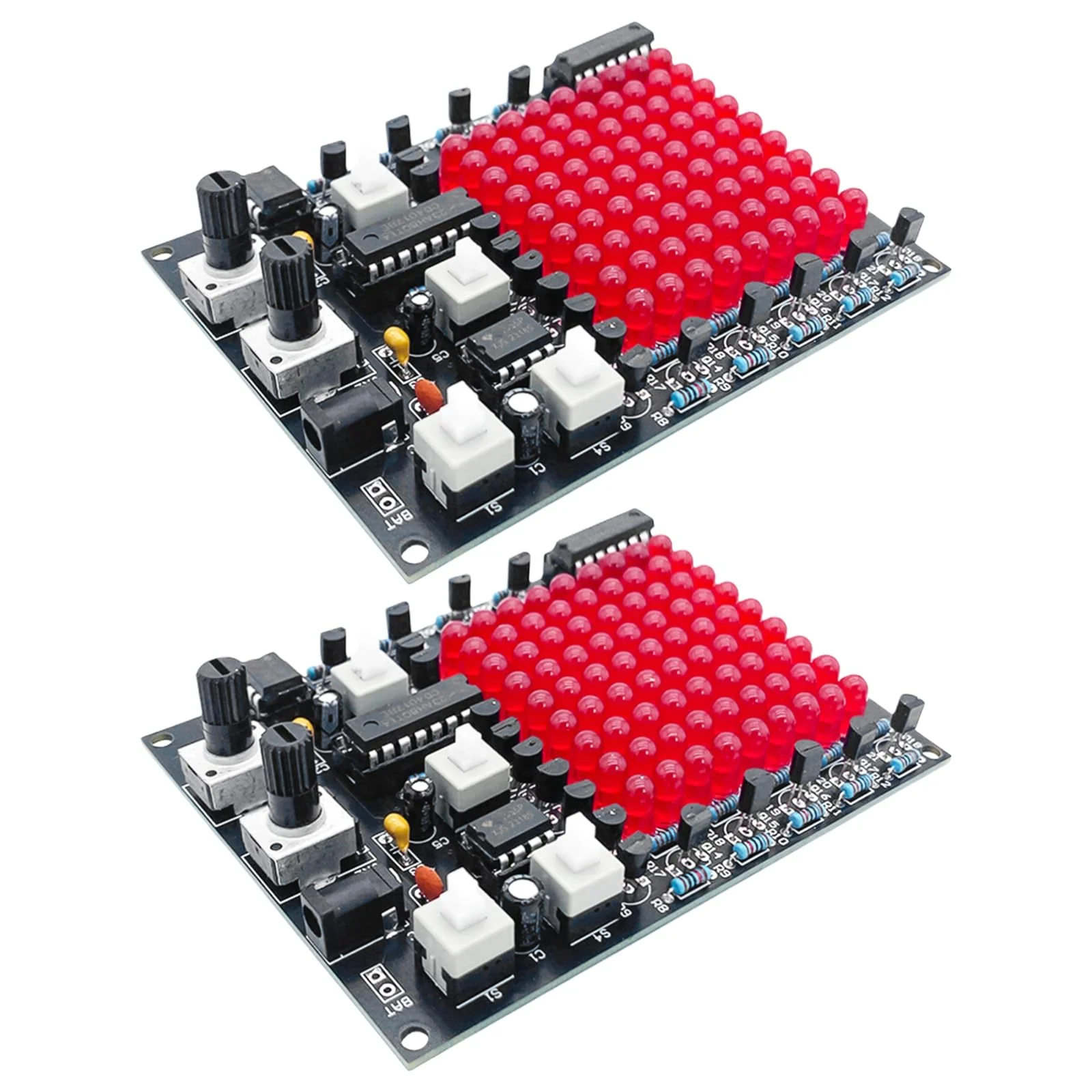 Set of 2 Soldering Kit, Soldering Set Kit, LED Soldering Exercise Set, DIY Soldering Kit, Soldering Learning Set, Soldering Kit, Soldering Kit for Beginners, Students, Soldering Enthusiasts, Learning