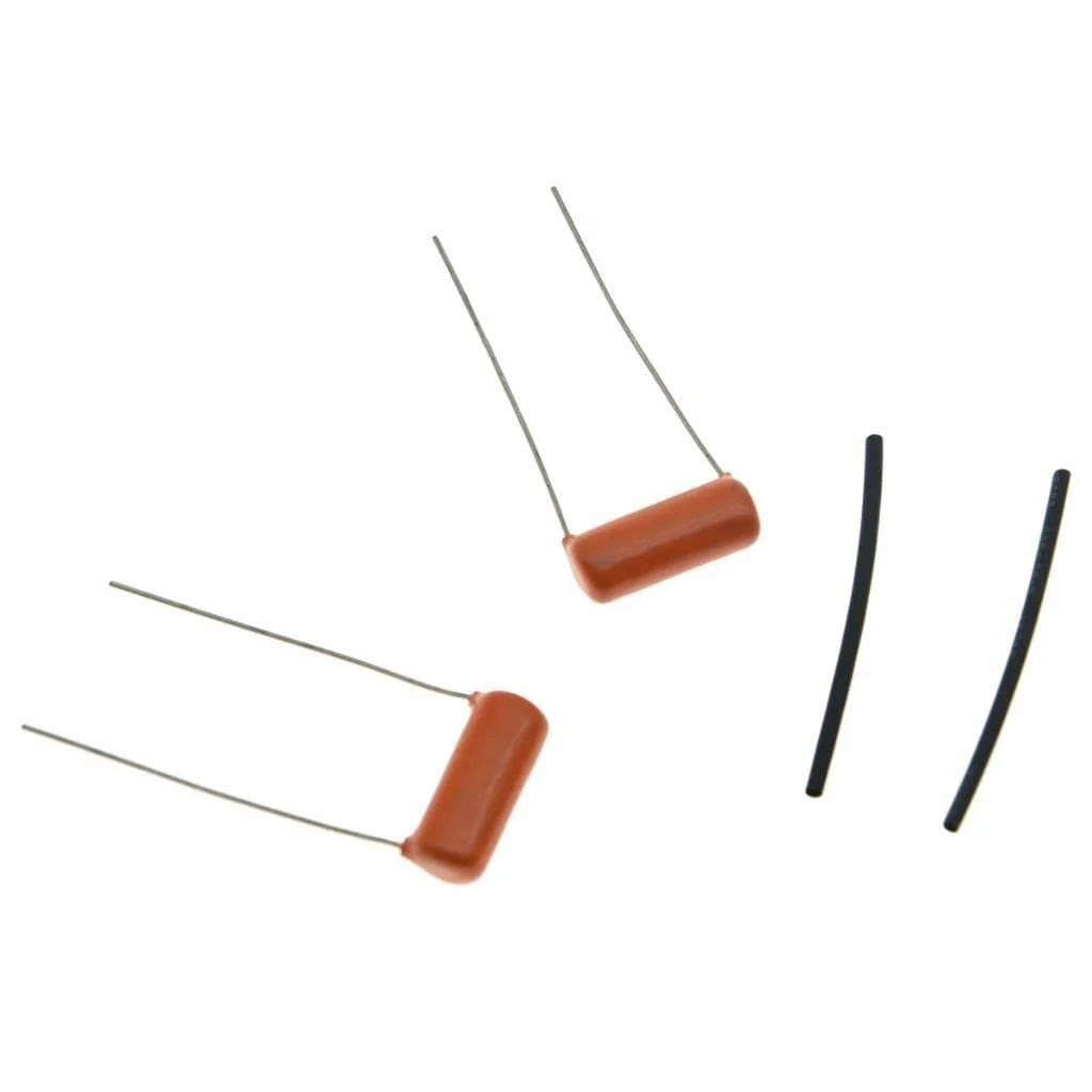 Set of 2 Sprague Guitar Bass 225P Orange Drop Capacitor Caps .047uF 200v Guitar Tone Cap Capacitors 0.047uF 400v - Image 2