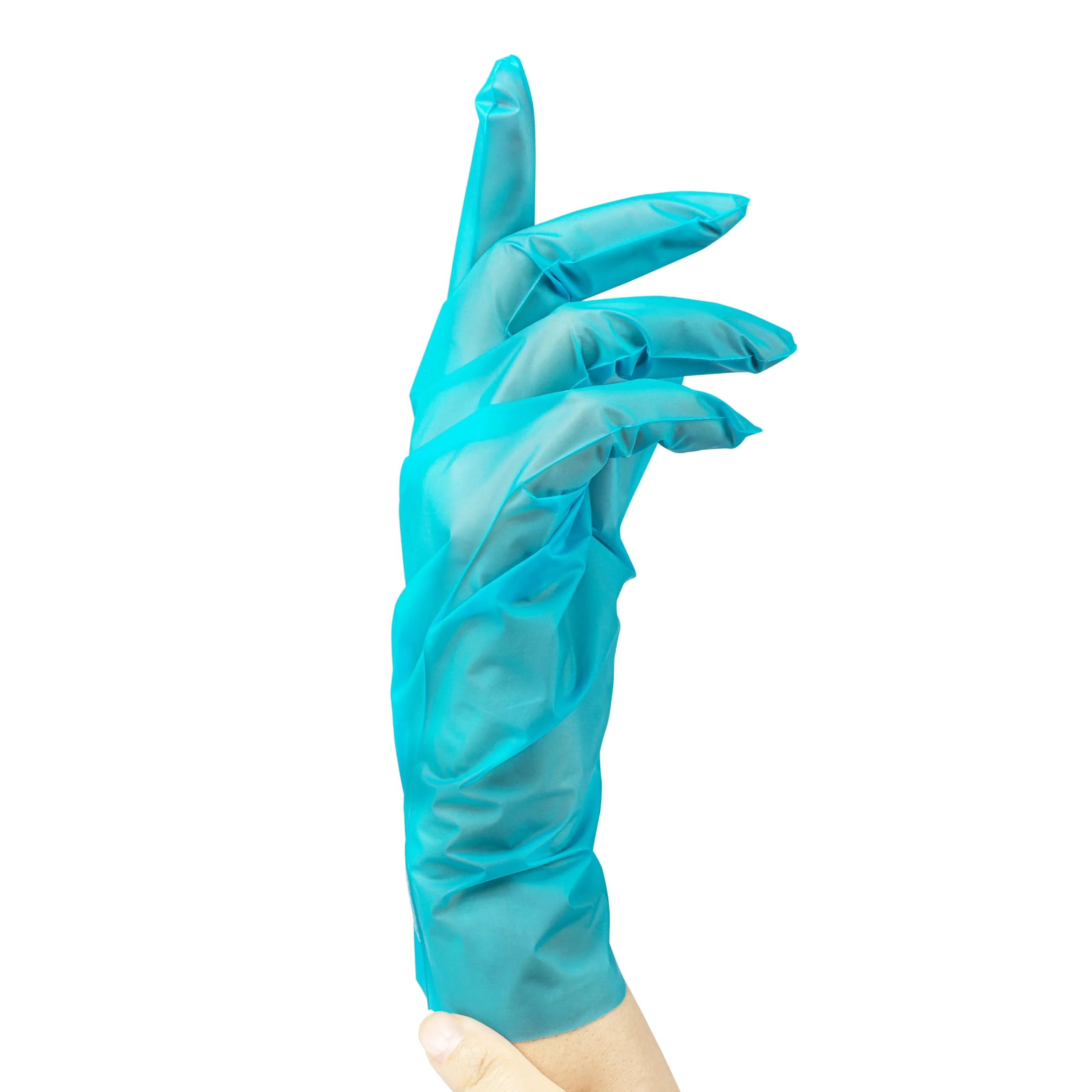 SF TPE Disposable Gloves, Size L, Pack of 200/Box, Disposable Examination Gloves, TPE Gloves, Powder-Free, Latex-Free, Non-Sterile, Latex-Free, Food Gloves L (200 Stück) blue - Image 8