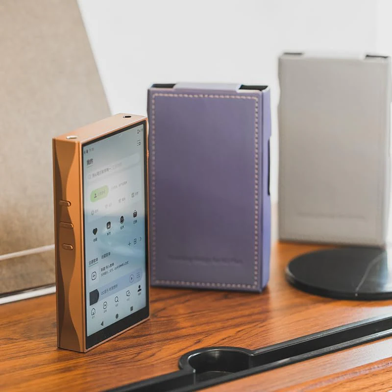 SHANLING M3 Plus Leather Case,SHANLING M3 Plus Digital Audio Player Special Protective Case,PU Leather Material (Purple) Purple - Image 2