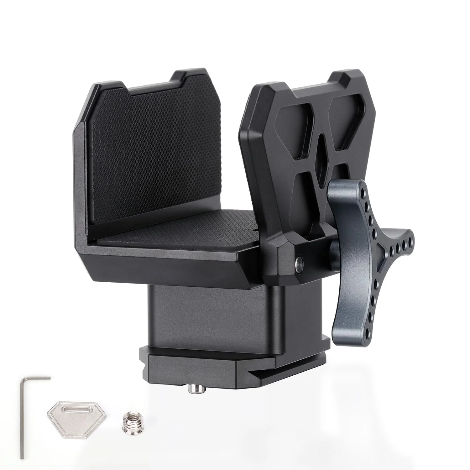 Shooting Saddle Clamp Tripod Rifle Clamp Arca Swiss Rifle Saddle Mount with Quick Release Plates Rail for Hunting and Shooting Gun Rifle Crossbow Shooting Rest, Universal Rest Head Clamp