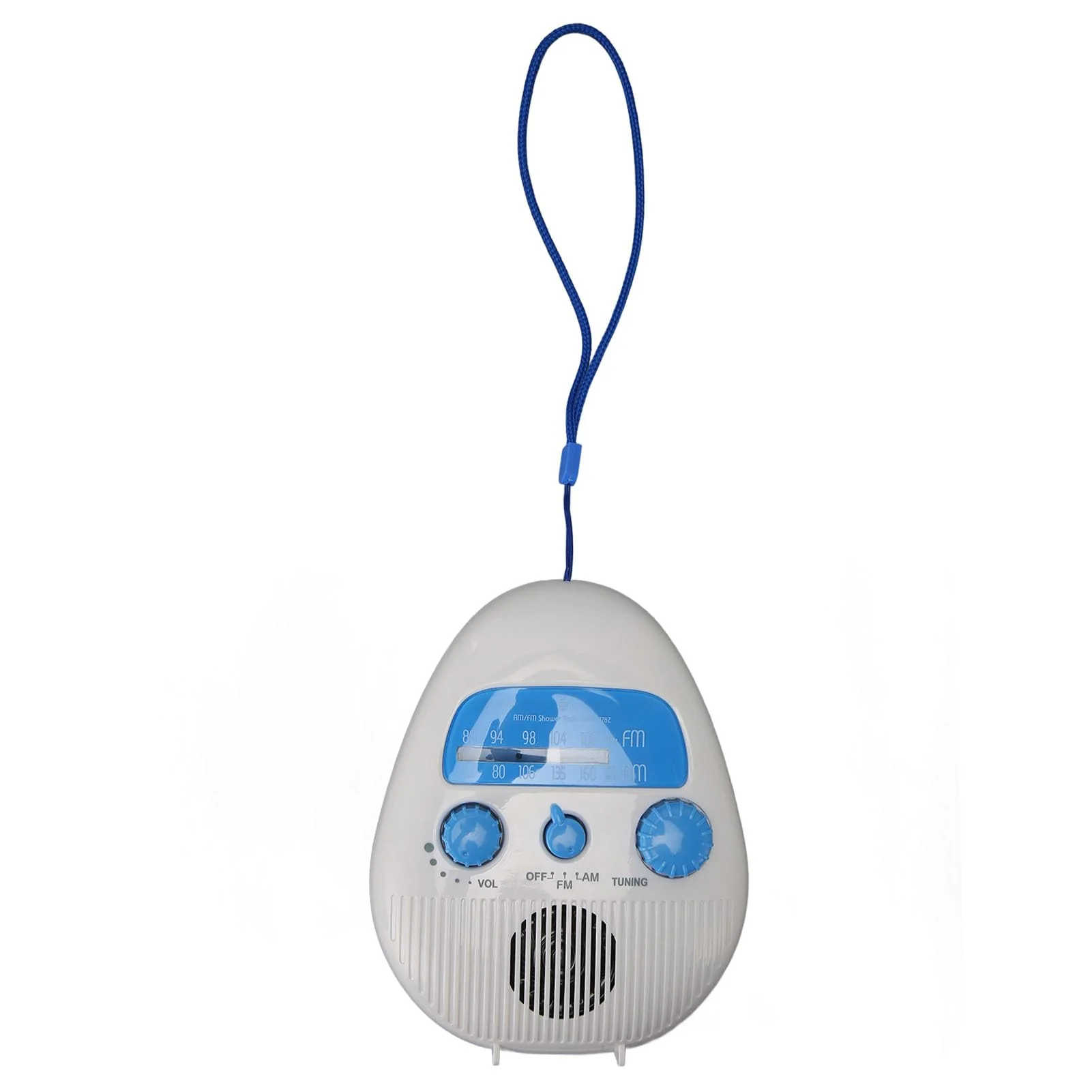 Shower Radio, Splash Proof AM FM Radio with Rotating Knob, Built in Speaker, Adjustable Volume, for Bathroom Outdoor Use - Image 8