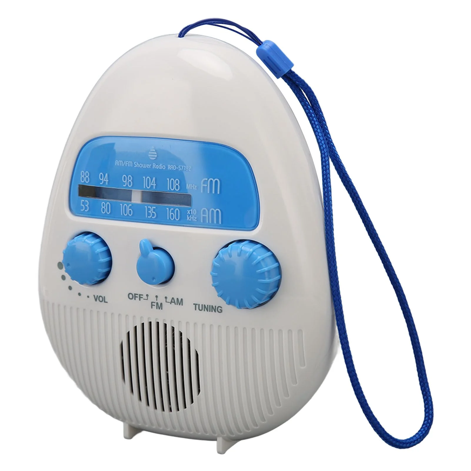 Shower Radio, Waterproof Bathroom Radio AM FM Radio with Built in Speaker, Portable Battery Operated Radio for Home Outdoor Travel - Image 8
