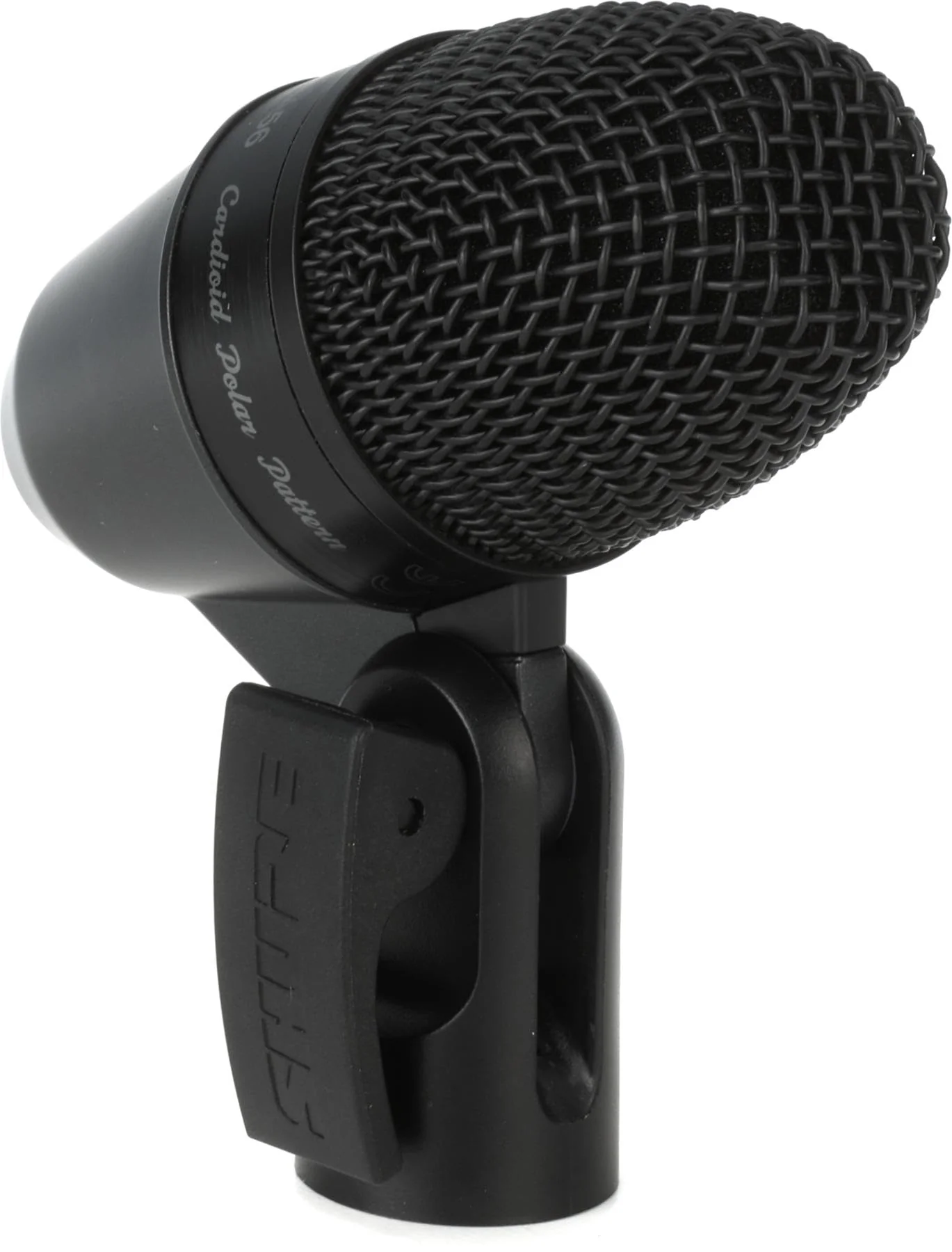 Shure PGA56 Dynamic Microphone - with Cardioid Pick-up Pattern,Swivel-Mount Dynamic Snare/Tom Microphone with AP56DM Drum Mount, No Cable (PGA56-LC)