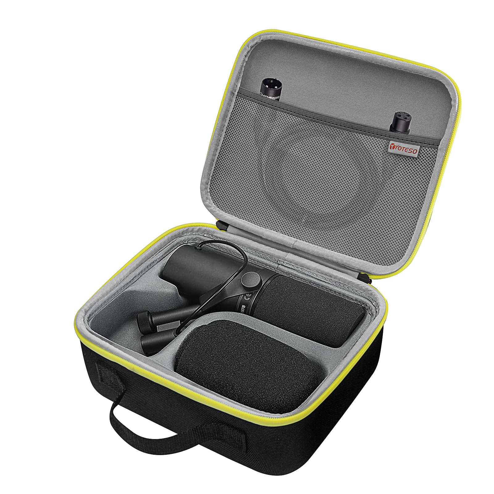 Shure SM7B and Podcast Microphone Case - Hard EVA Material, Bi-Directional Zipper, Compact Size for Easy Travel - Fits Shure SM7B, MV7, MV7X (Box Only)