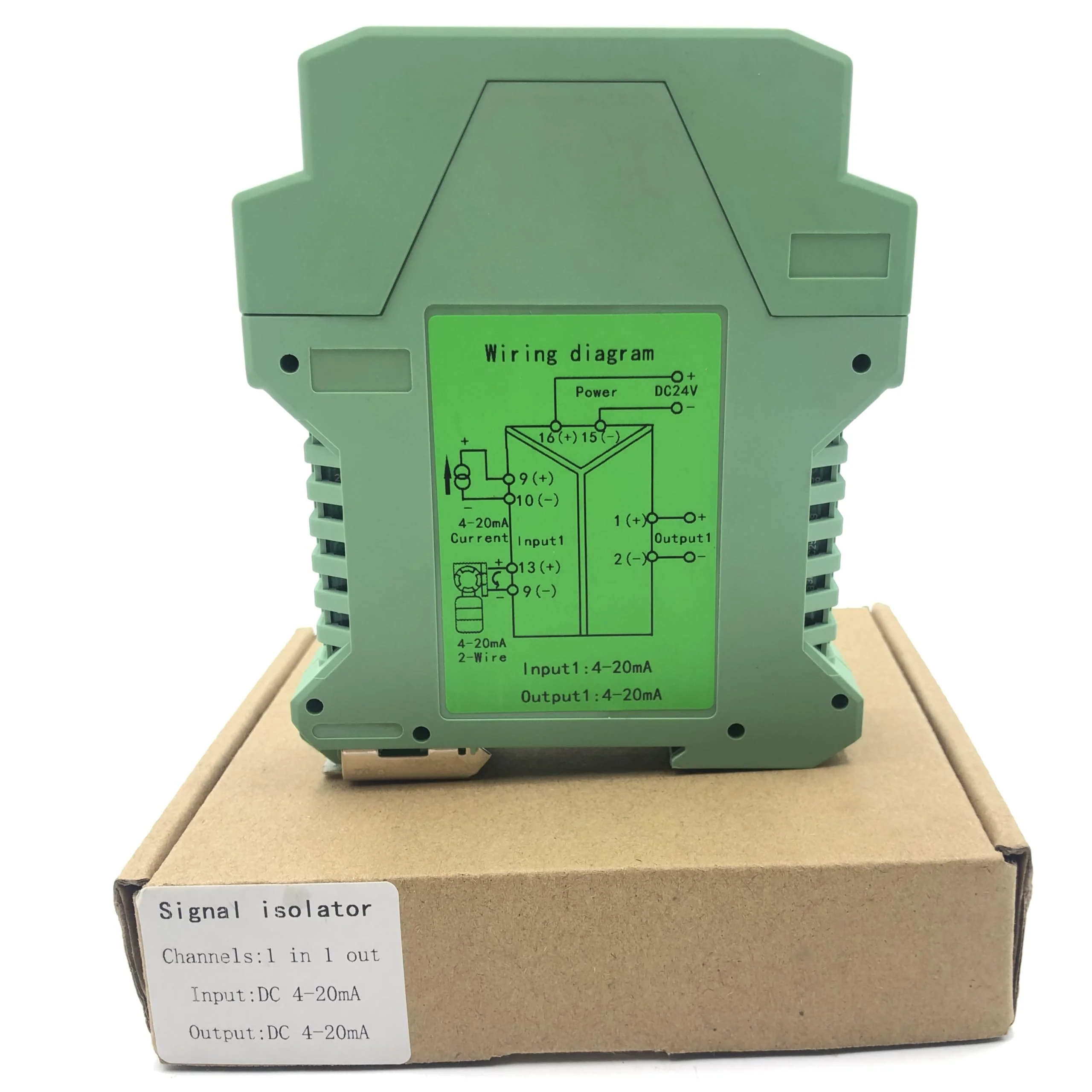 Signal Isolator DC 24V,PLC Detect Signal Conditioner,Module Analog Output(One in and one Out 4-20mA Turn 4-20mA) 1 input and 1 output - Image 7