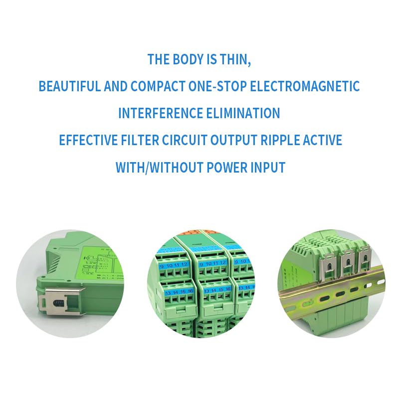Signal Isolator DC 24V,PLC Detect Signal Conditioner,Module Analog Output(One in and one Out 4-20mA Turn 4-20mA) 1 input and 1 output - Image 9