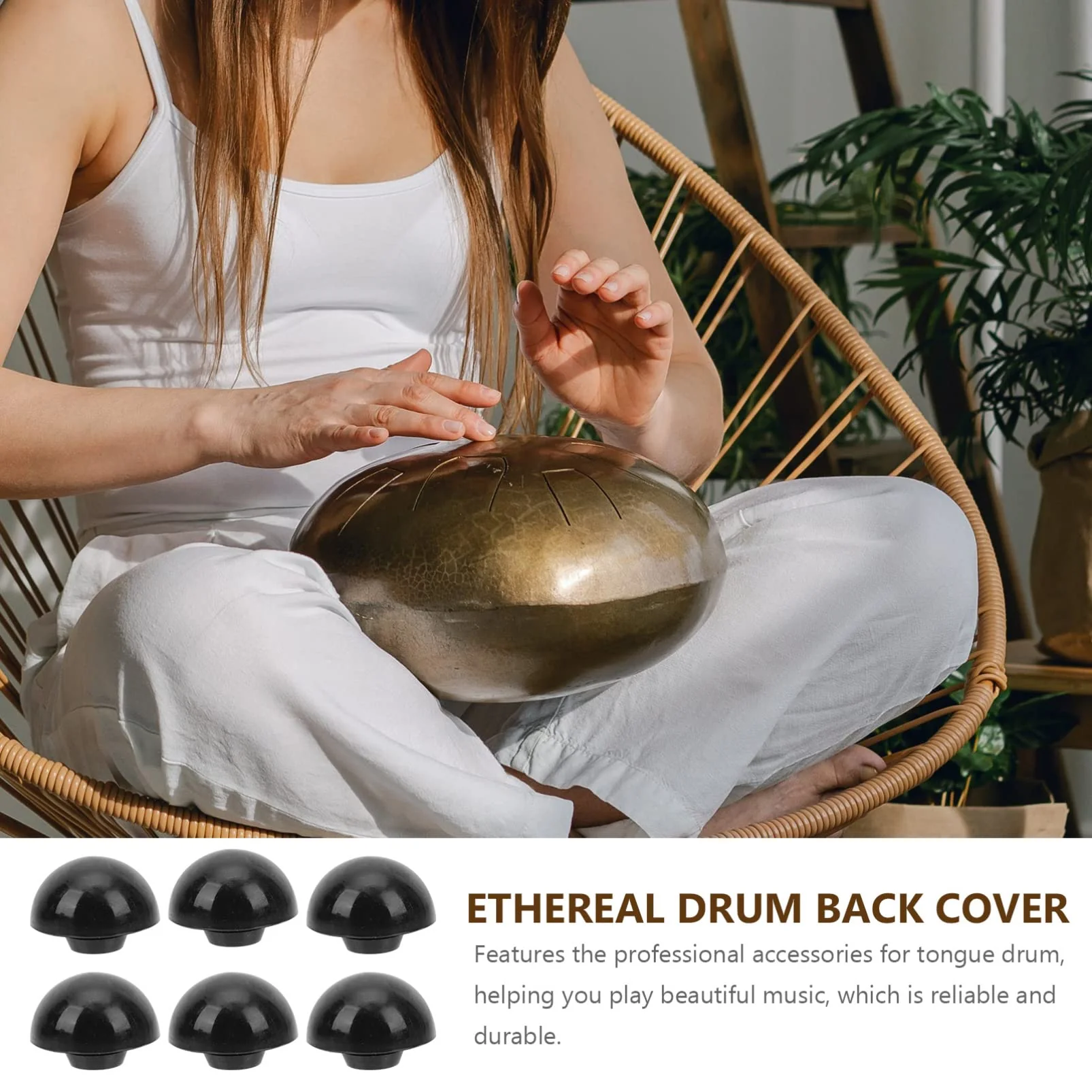 Silicone Ethereal Drum Foot Plugs: 6pcs Tongue Drum Support Foot Pads Tongue Drum Parts Accessories - Image 4