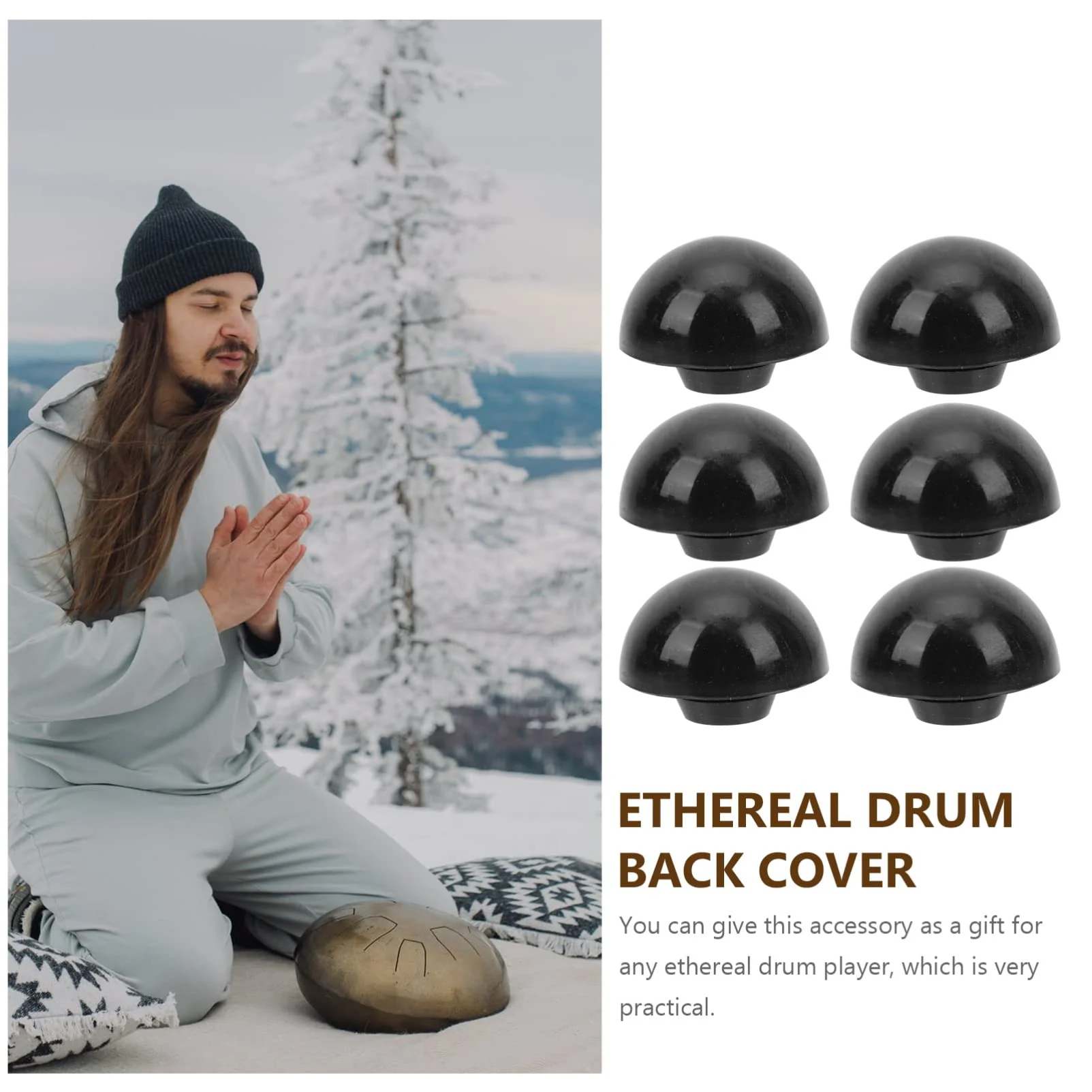 Silicone Ethereal Drum Foot Plugs: 6pcs Tongue Drum Support Foot Pads Tongue Drum Parts Accessories - Image 7