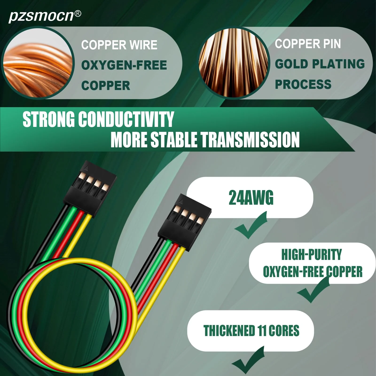 Silicone Flexible Jumper Wires Breadboard 24AWG 20cm Long 10 Sets / 60 Pcs for Dupont 2.54 mm Pitch Connector 4-Pin Black Female-Female Header Solderless Electronic Adapter Ribbon Cable Female to Female - Image 5