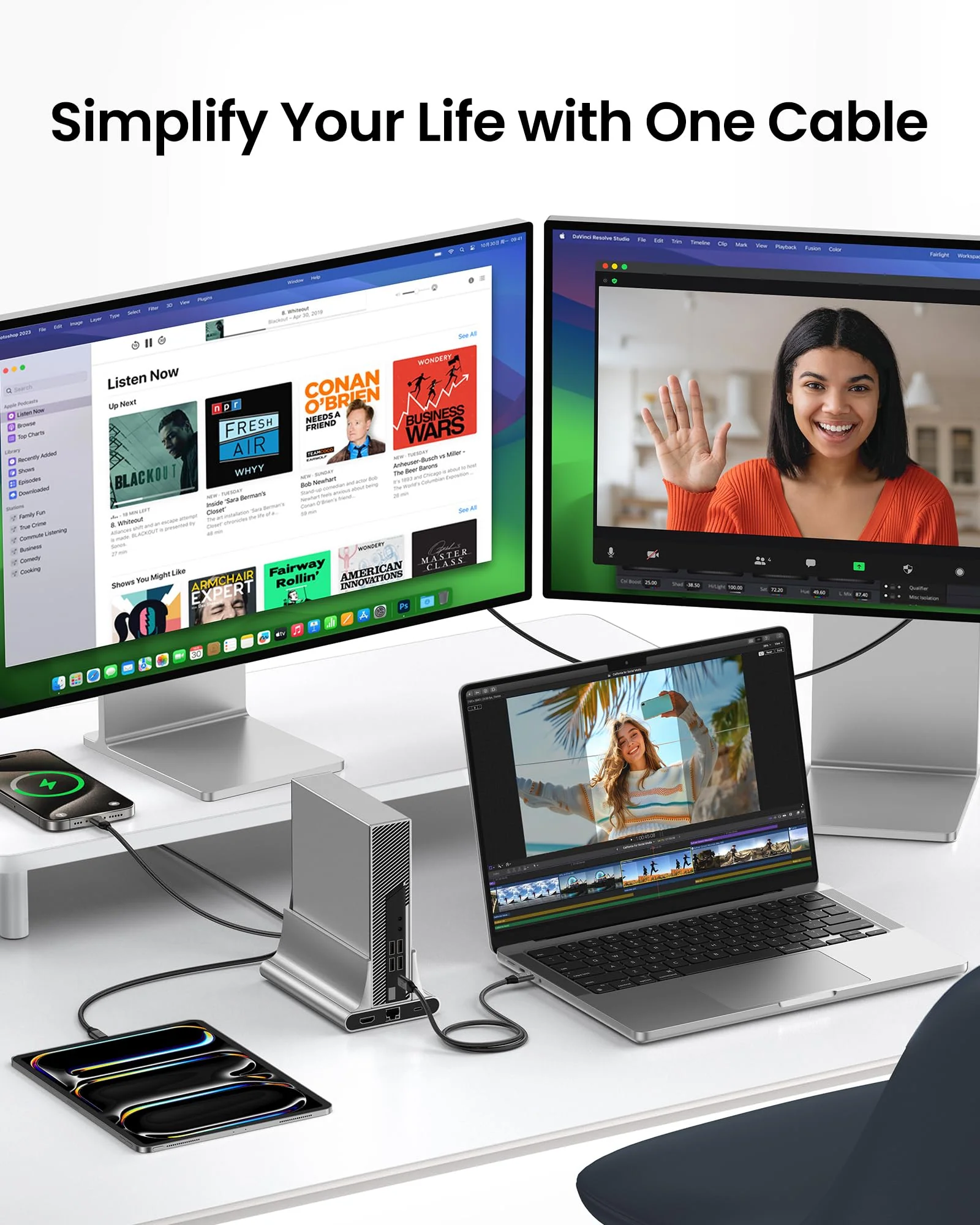 Silkland USB 4 Cable for Long Thunderbolt 4 Cable 16.5FT/5M, 20Gbps Data Transfer, Supports 5K/4K@60Hz, 240W Charging, USB C Video Cable Compatible for Thunderbolt 3, MacBook, SSD, Docking,VR Headset - Image 6