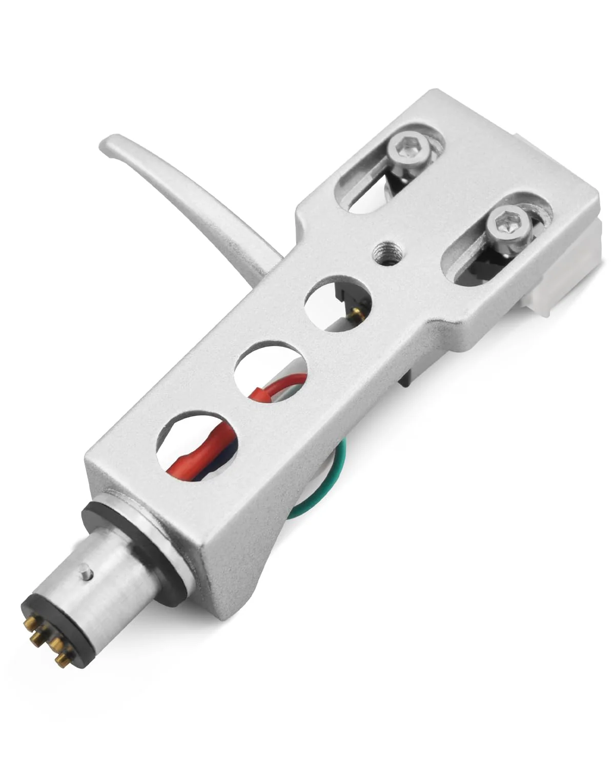 Silver Headshell, AT-3600L Magnetic Cartridge Stylus Fit for Pioneer PLX-1000 PL-518 PL-530 PL-A35 PLX-500 PL-560 PL-200 PL-516 PL-255 PL-200X XL-A700 PL-A45D Silver Headshell