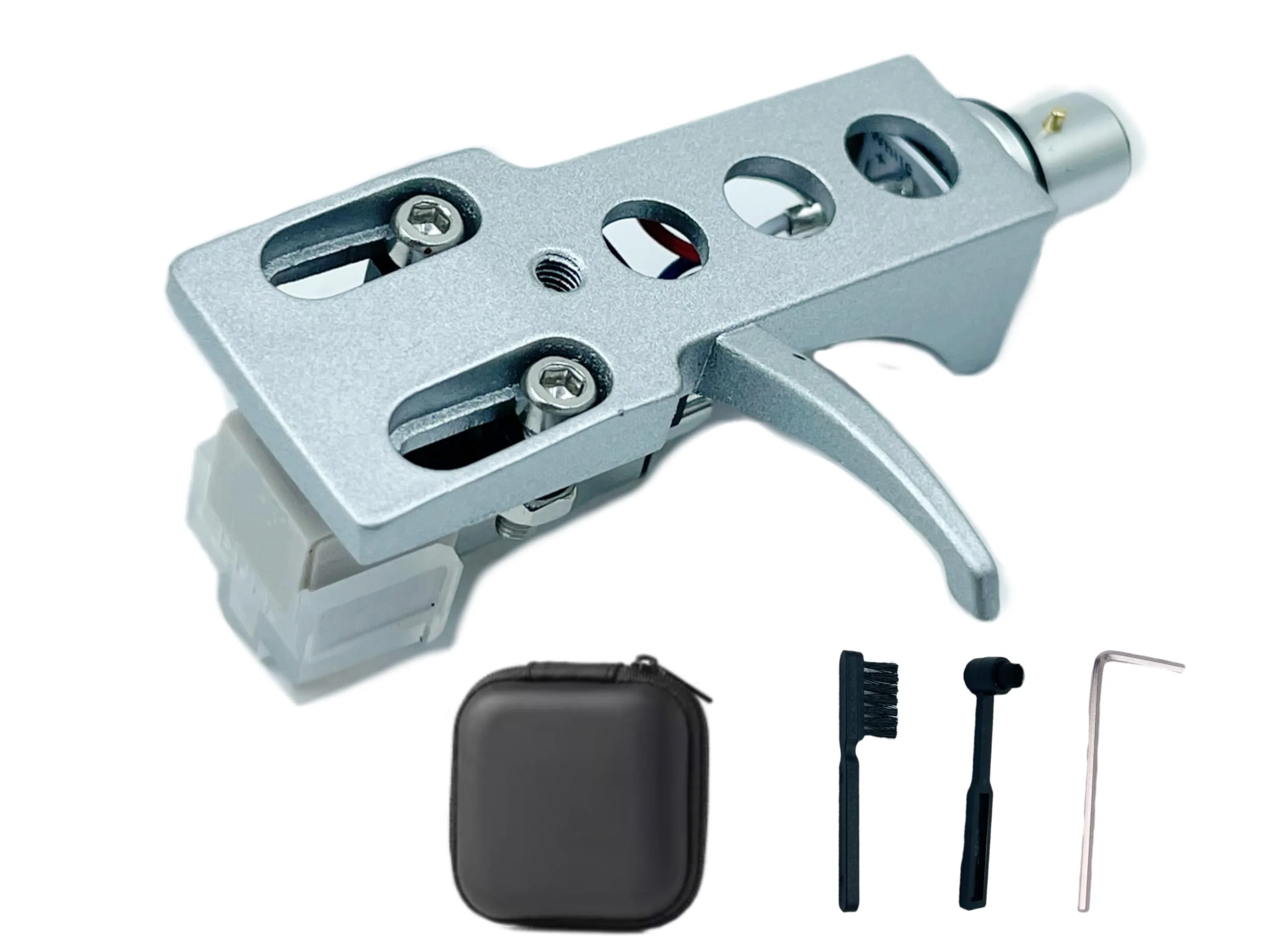 Silver Headshell with AT-3600L Cartridge and Stylus for SL D1,SL D1K,SL D2,SL D202,SL D205,SL D2K,SL D3, SL D303, SL D33, SL D3K, SL D5, HDCN-15 Turntable Cartridge.