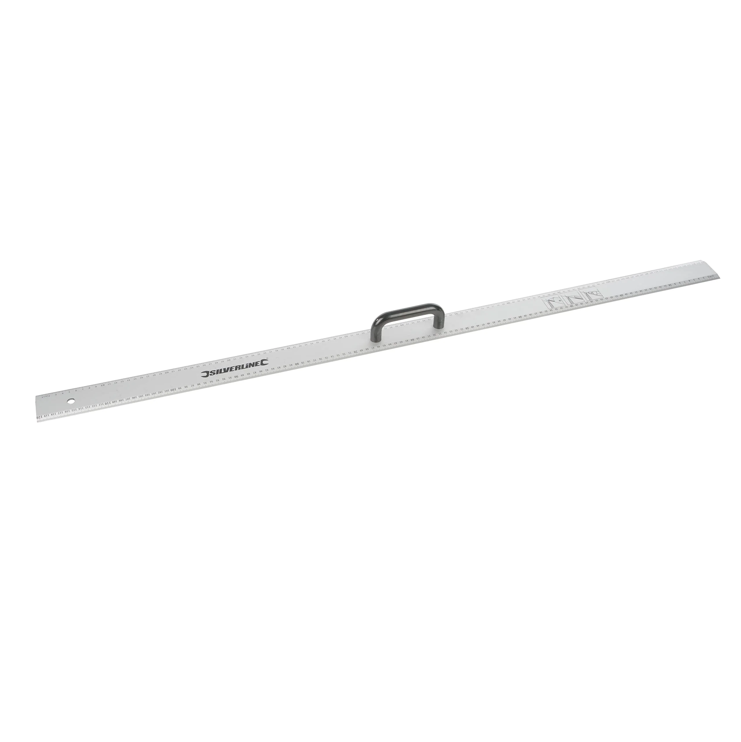 Silverline Aluminium Rule with Handle 1200mm (731210) 1 Not_applicable