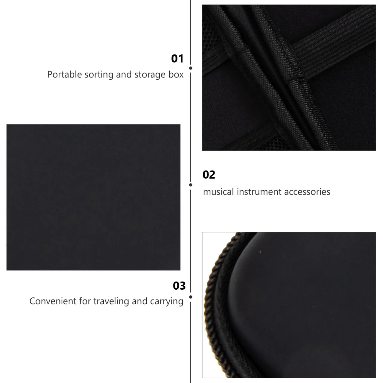 Single Harmonica Case Storage Bag: Harmonica Carrying Case Hard Shell Zipper Pouch Musical Instrument Accessories - Image 8