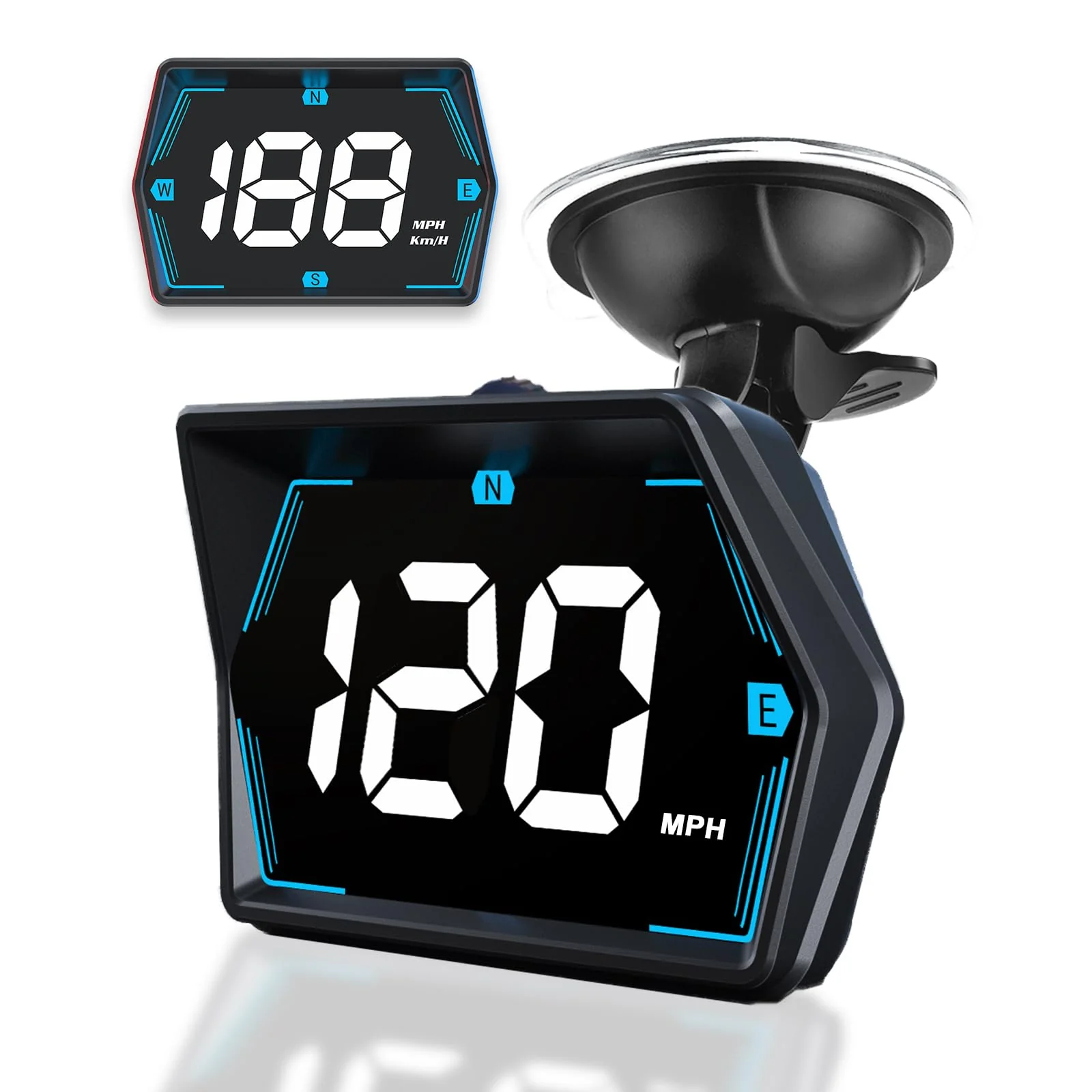 SinoTrack GPS Speedometer Universal MPH Speedometer Heads-Up Display for Car GPS Speedometer Large Screen HUD with Over Speed Alarm Fatigued Driving Alert for All Vehicle