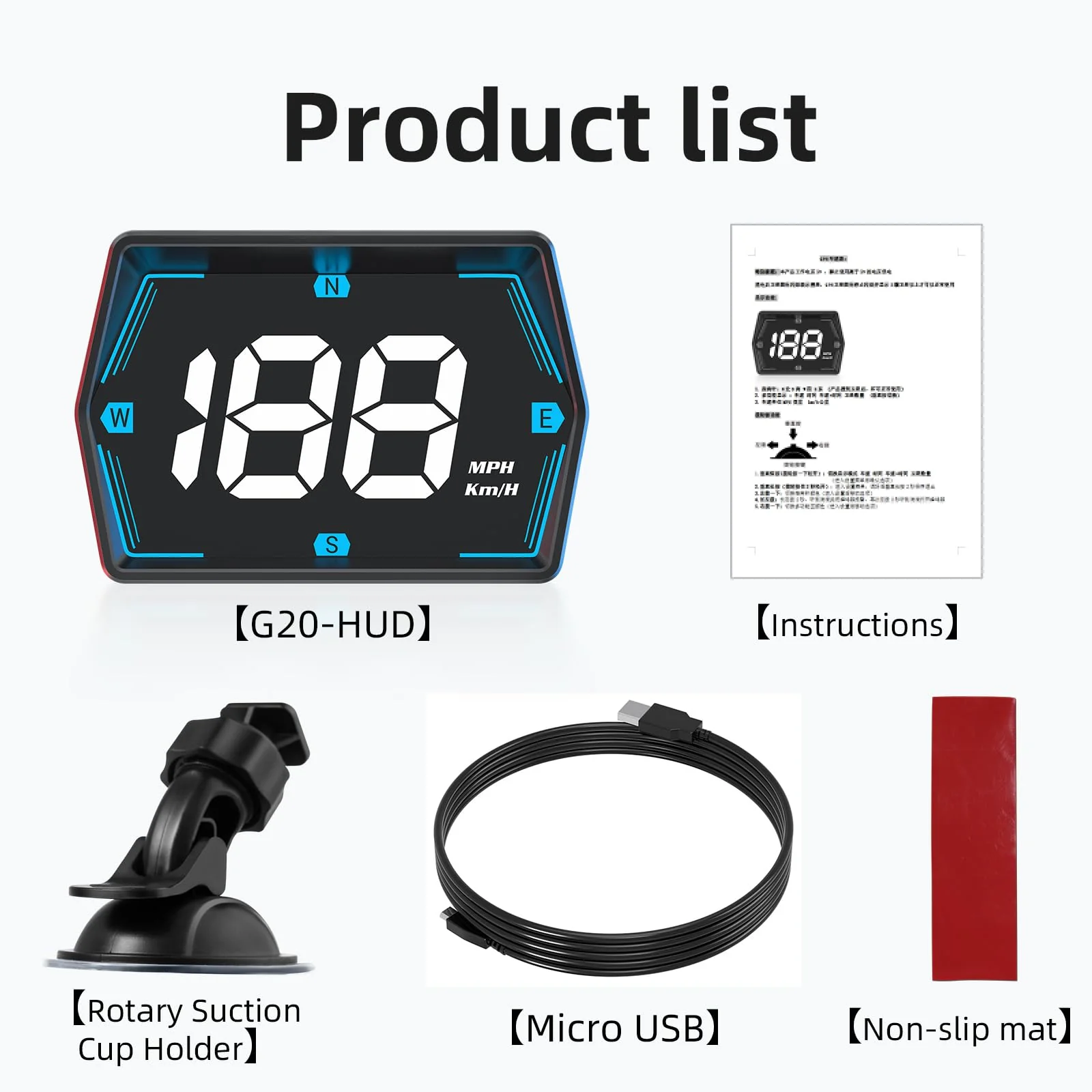 SinoTrack GPS Speedometer Universal MPH Speedometer Heads-Up Display for Car GPS Speedometer Large Screen HUD with Over Speed Alarm Fatigued Driving Alert for All Vehicle - Image 6
