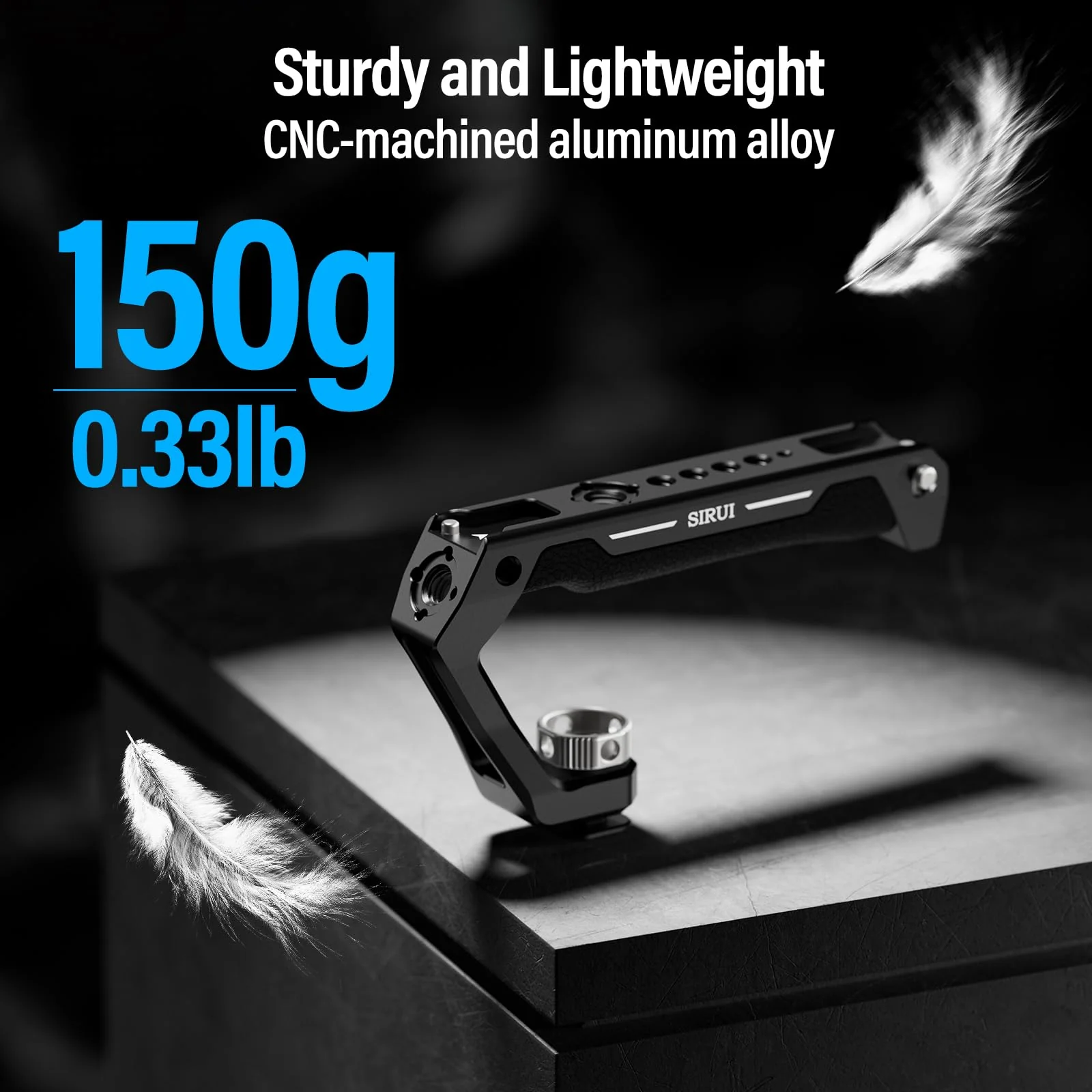 SIRUI Cold Shoe Mount Camera Top Handle, Universal Camera Cage Top Hand Grip with Anti-Off Designed Cold Shoe Adapter, and Multiple Mounting Points, AM-THC - Image 6