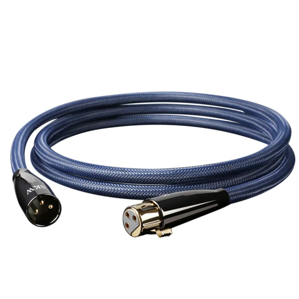 SKW Single OFC Balanced XLR Male to XLR Female 3 PIN Microphone Cable (3.2ft, 1M) 3.2ft (1m)