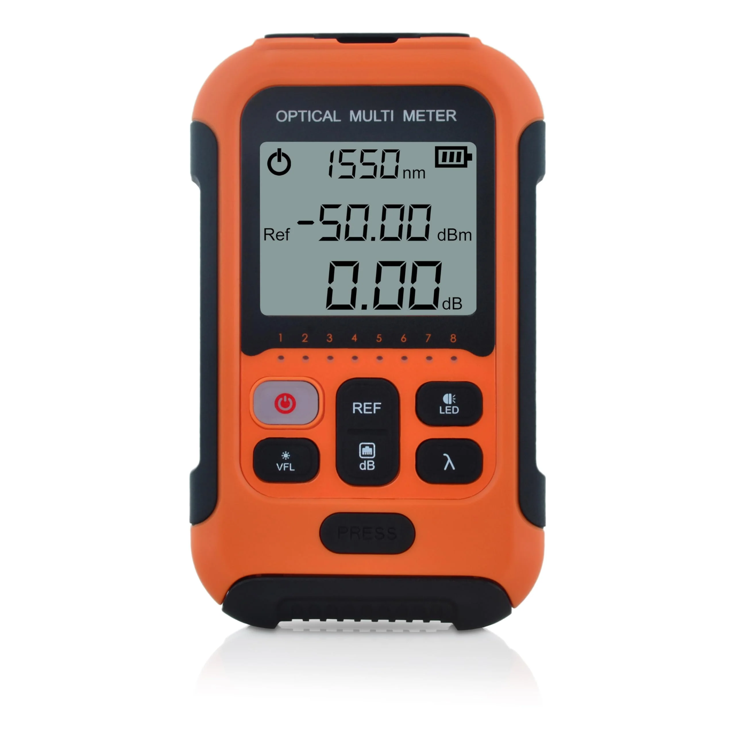SKYSHL 800~1700nm -50~+26dBm Optical Power Meter and 650nm 30km VFL FTTH Optical Fiber Power Meter with 2.5 mm Universal Plug and FC/UPC-LC/UPC Adapter-SS103PVC12 SS103PVC12(800~1700nm -50~+26dBm) - Image 2
