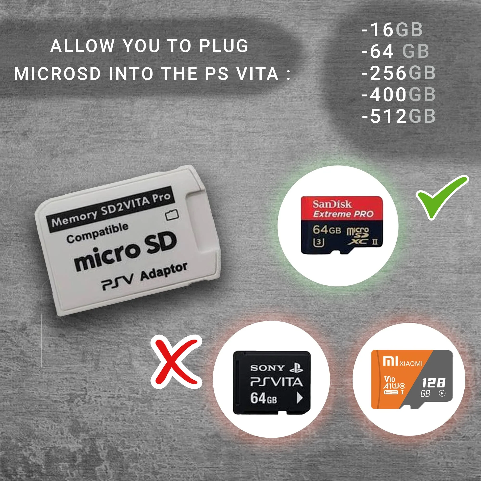 Skywin SD2Vita PS Vita Memory Card Adapter Compatible with PS Vita 1000/2000 3.6 or HENkaku System (2 Pack) 2 Pack - Image 3