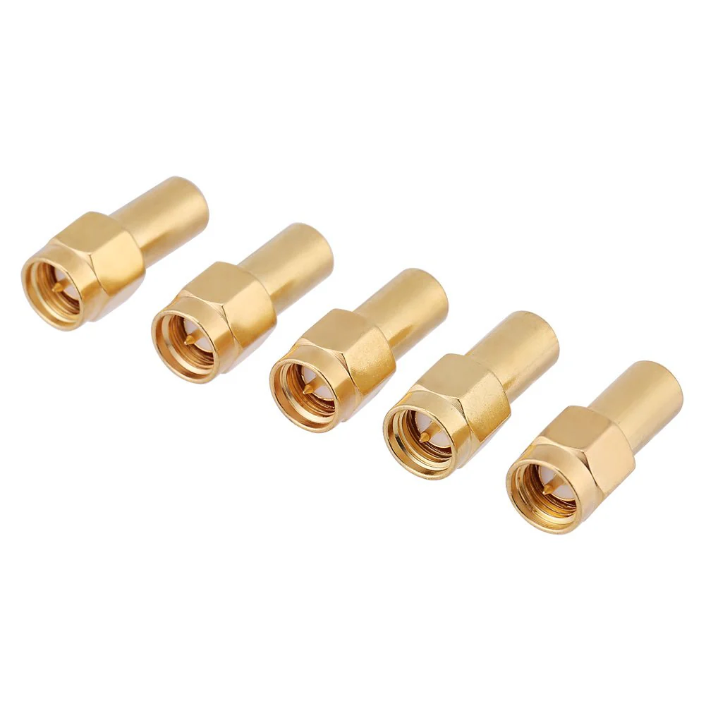 sma50ohl 5pcs SMA Male Connector RF Coaxial Matched Terminator Termination 5 Pieces SMA Connector Coaxial Adapter Terminal Terminal Terminal Termination Load 50 Ohm 2W Load