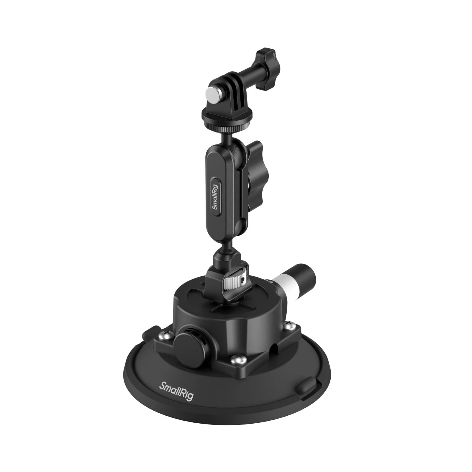 SMALLRIG 4.5" Suction Cup Mount with Ball Head Magic Arm, Camera Mount for DJI Osmo Action 5 Pro/4, for Insta360 x5, for Gopro 13/12,on Car Windshield or Window, Compatible with Action Cameras-5855 4.5"