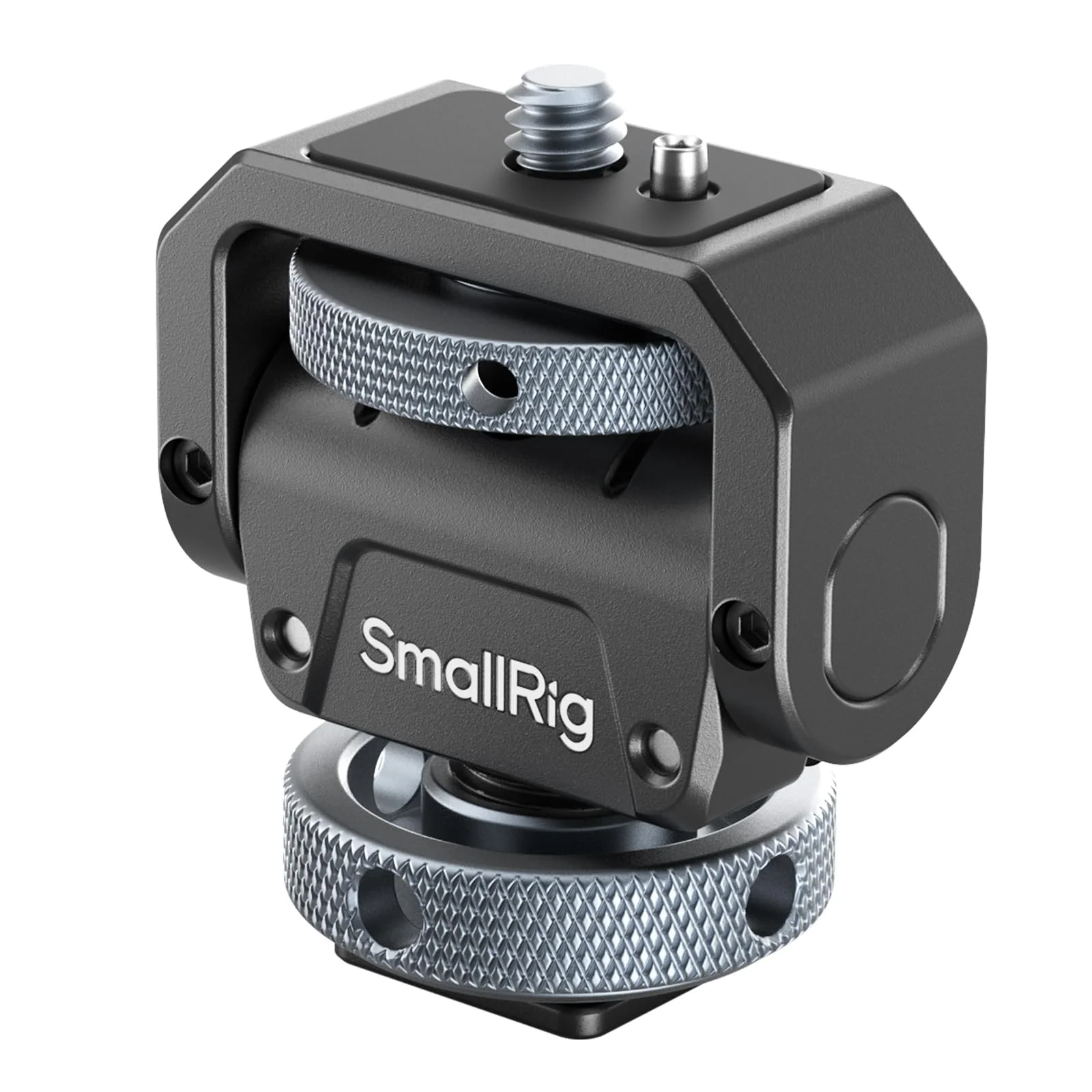 SmallRig Camera Monitor Mount Lite with Cold Shoe, Swivel 360° and Tilt 180° Holder for Field Monitor, LED, Flash and Video Shooting Photography Accessories, Max Load Capacity of 90° Tilt 3.2kg
