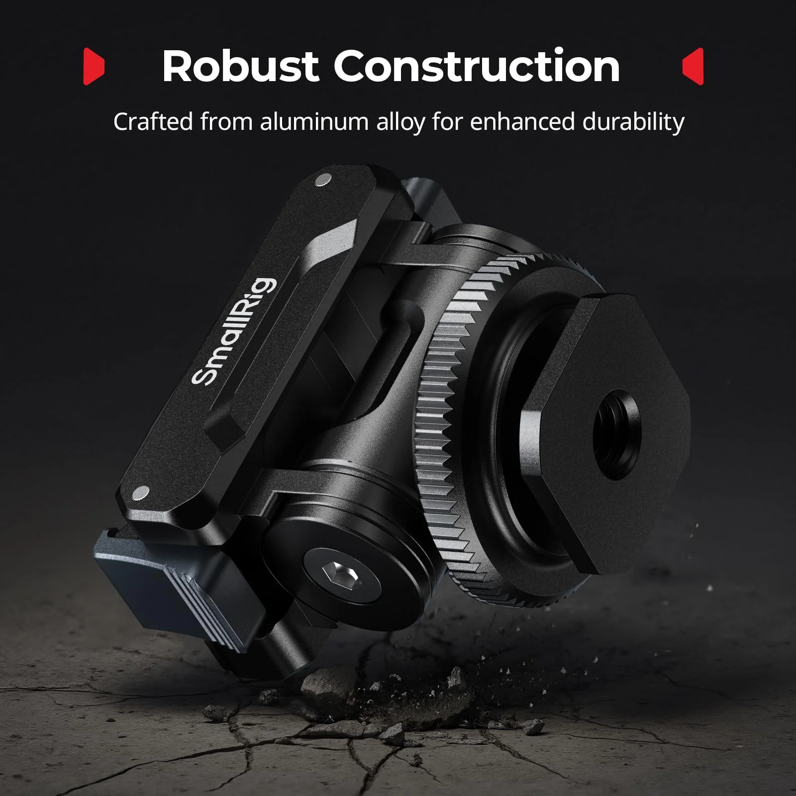 SMALLRIG Cold Shoe Adapter Mount for DJI Osmo 360 / Action 5 Pro / 4 / 3, with Quick Release Mount, 180° Tilt Adjustable - 5436 - Image 7