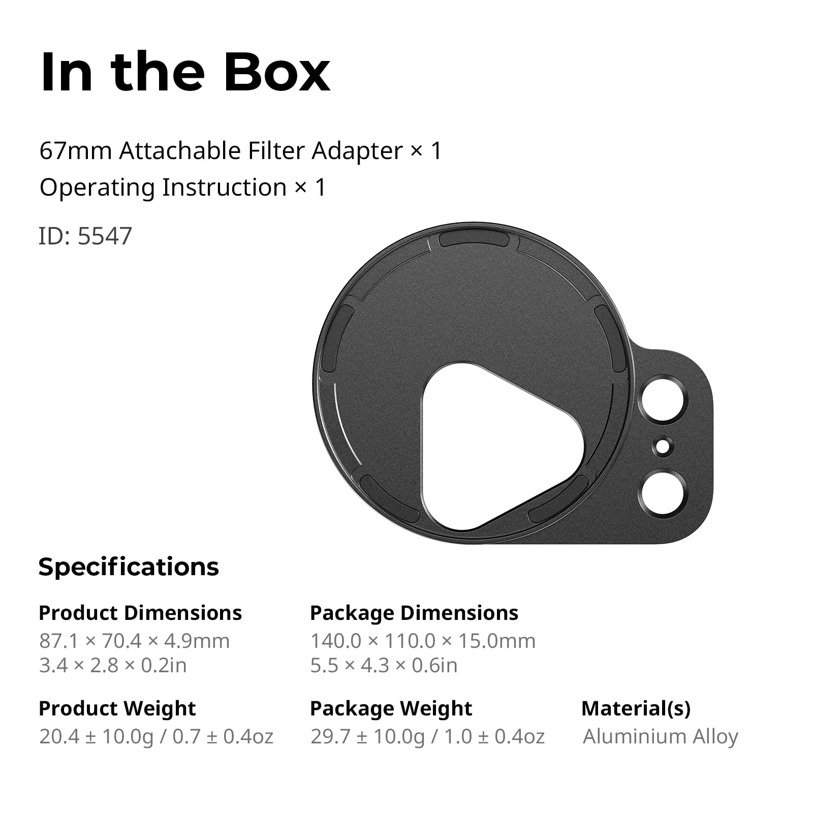 SmallRig FilMov 67mm Magnetic Filter Ring Adapter for Phone Case (SmallRig 17 Pro 5549/5550), Compatible with 67mm Magnetic Filter Series (4726/4581/4582/5169/5170)-5547 iPhone 17 Pro - Image 6
