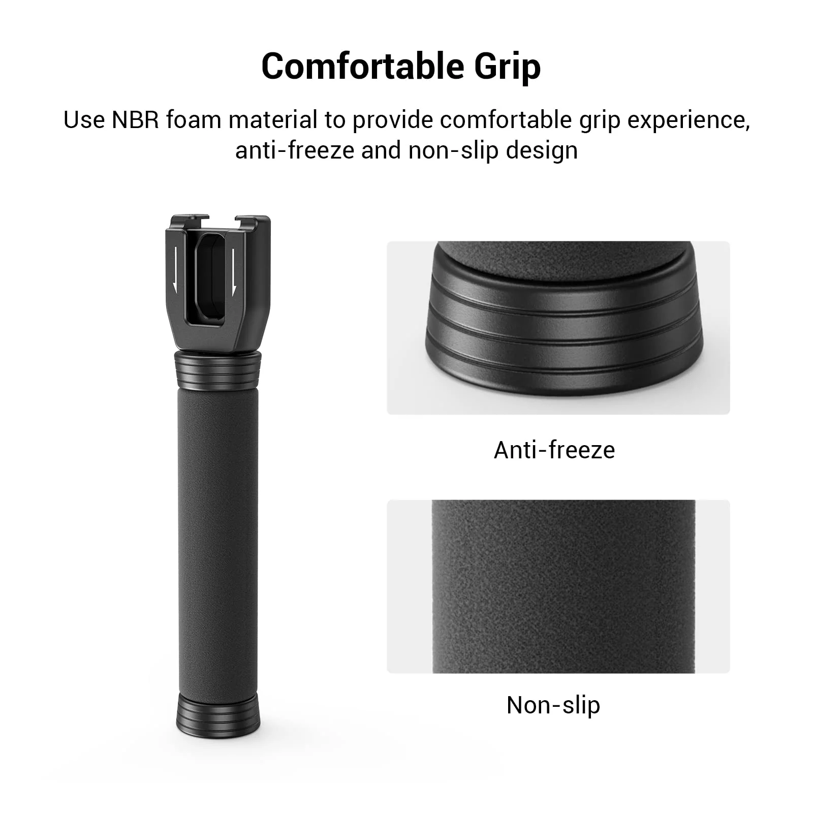 SMALLRIG Interview Mic Handle, Stretchable Mic Handle for RODE Go, for DJI, for Hollyland Lark 150, for Synco G1/A2 and Other Lavalier Microphones with Cold Shoe 3182 - Image 6