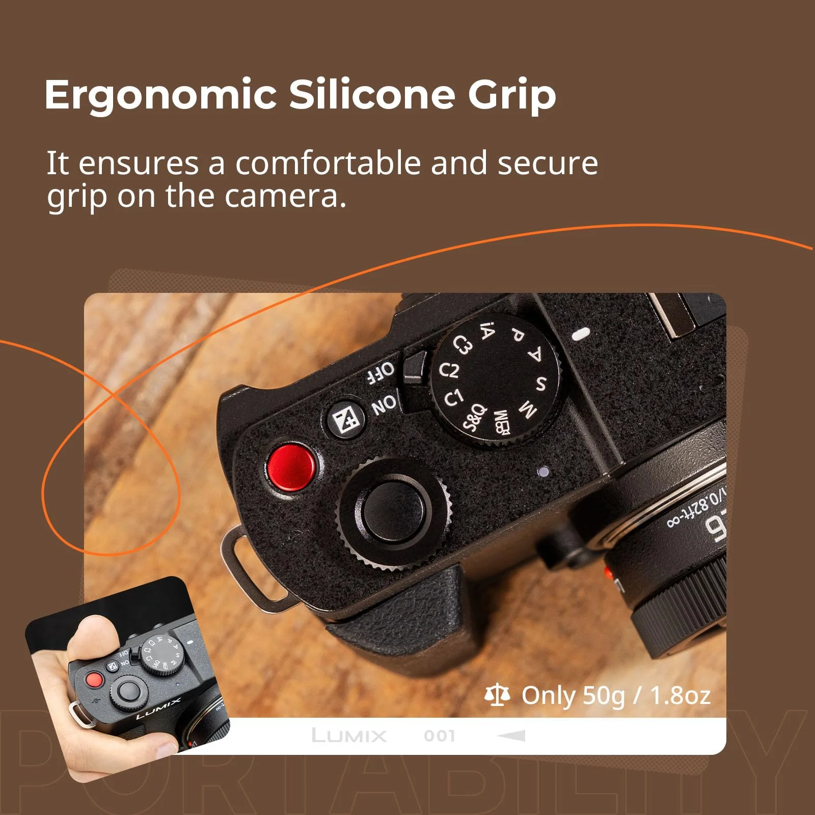 SmallRig L-Shape Handle for Panasonic LUMIX S9 with Ergonomic Silicone Grip, Built-in Quick-release Plate for Arca for Quickly Switch on Tripods/Handheld Shooting - 4517 - Image 4
