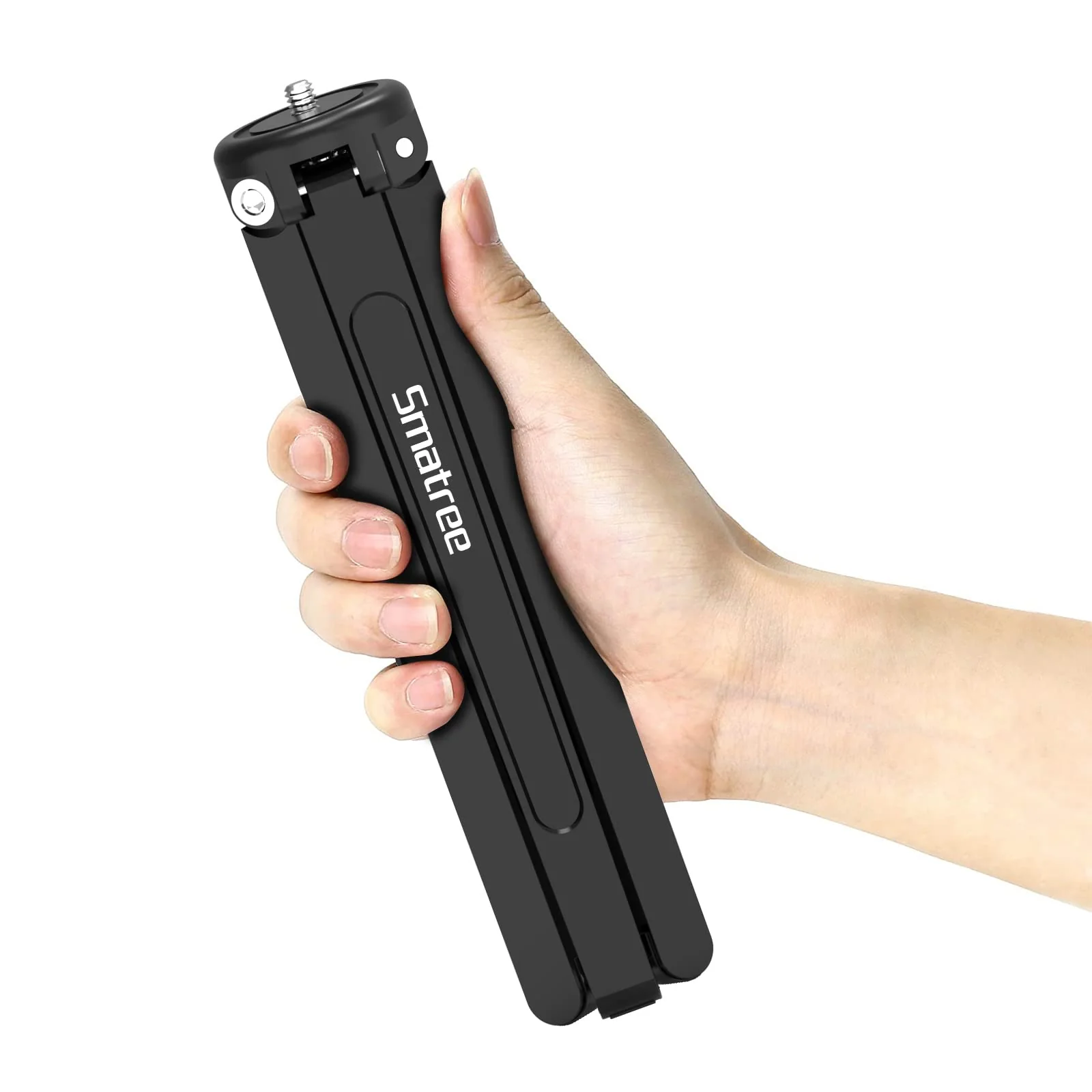 Smatree Metal Mini Tripod,Desktop Tabletop Stand Tripod,Fit for G*pro/Osmo Mobile/hohem Gimbal Handle Grip Stabilizer/Smooth 4/Crane Plus/Crane 2/Vimble 2/Ronin-S Etc. Meta Tripod - Image 5