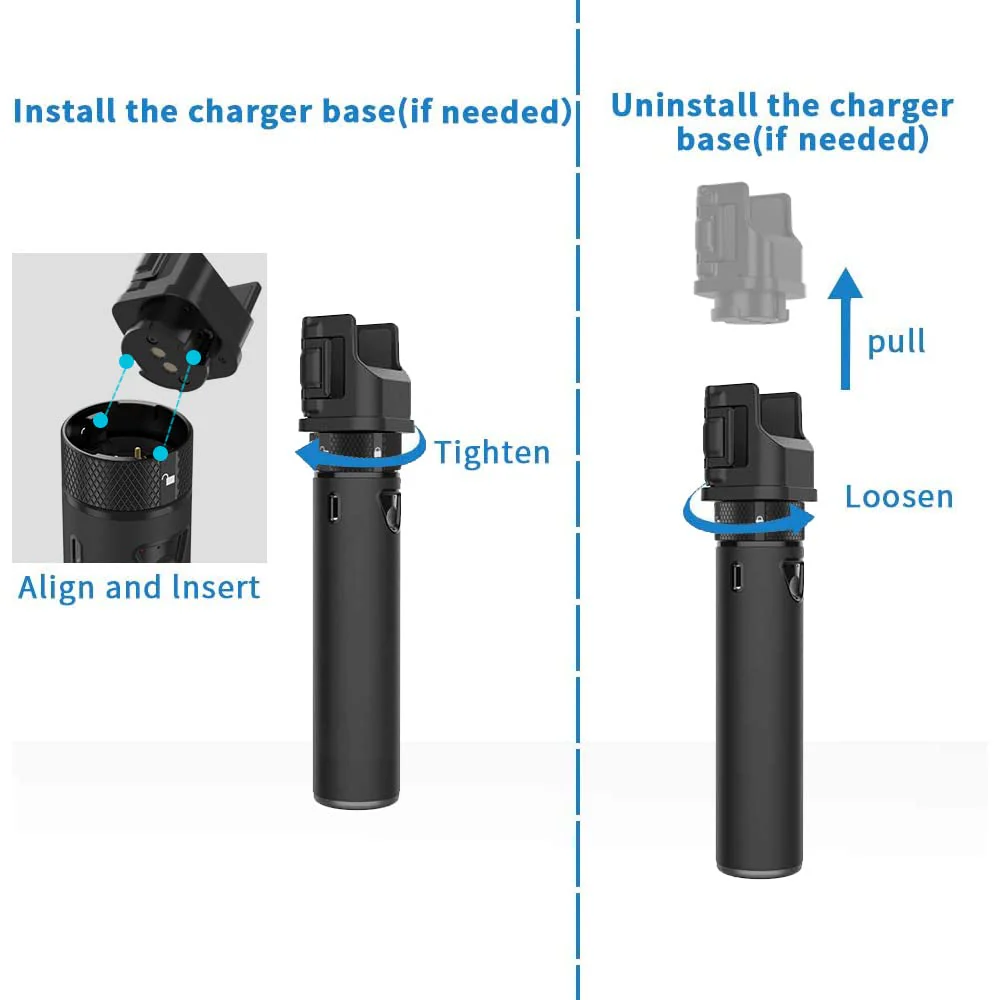 Smatree Portable Osmo Pocket 2 Battery Grip,Power Stick,5000mAh Extension Rod Power Bank Compatible with DJI Osmo Pocket 2 & DJI Osmo Pocket 1 (Not fit with Pocket 3!) - Image 4